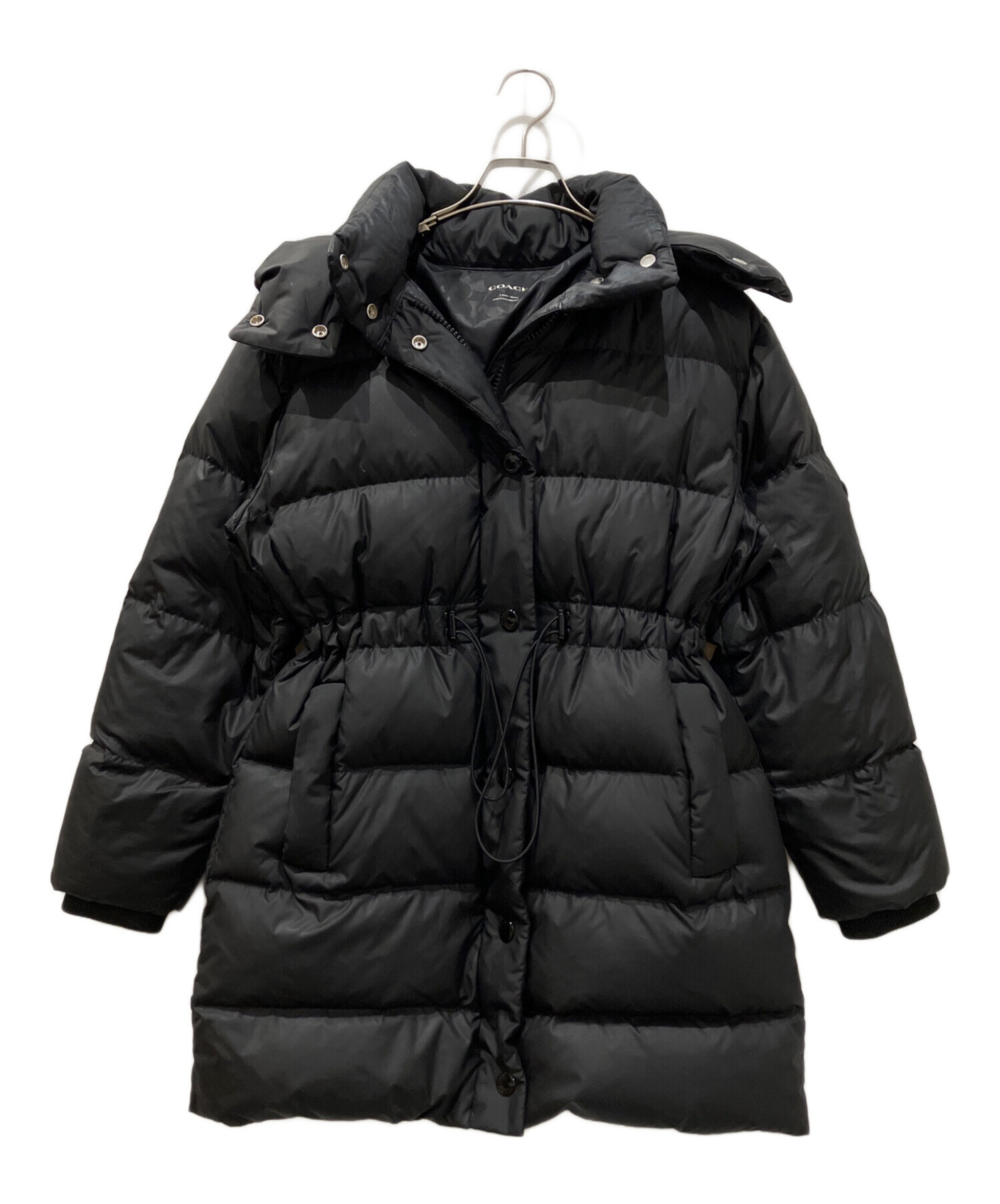 coach ダウンコード　黒　コーチ　アウター　コート 中古・古着通販】COACH (コーチ) ミッド ダウン パッファー