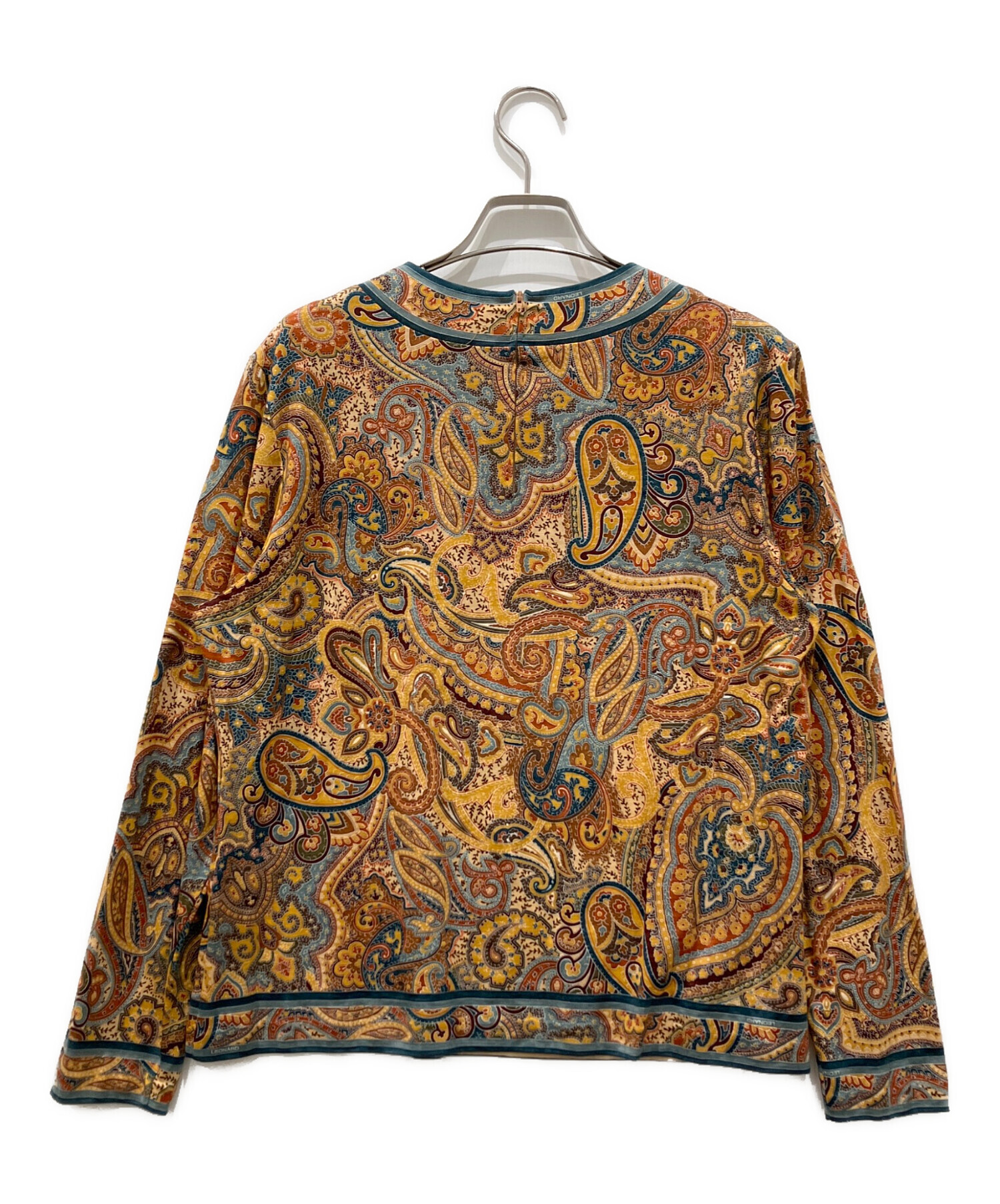 LEONARD FASHION ペイズリー柄 トップス 半袖 サイズ38 中古・古着通販】LEONARD FASHION (レオナールファッション