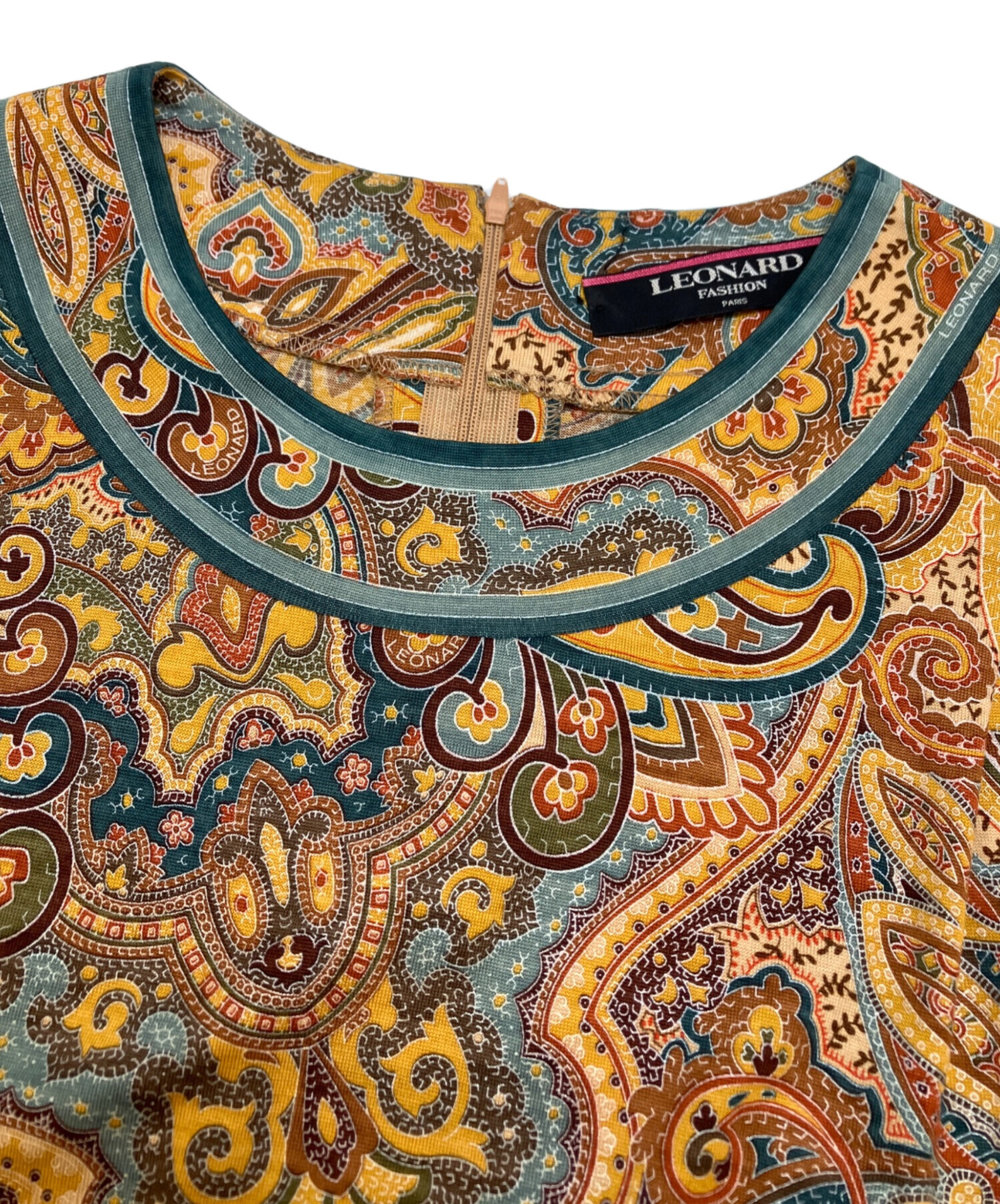 LEONARD レオナール カットソー 半袖 ペイズリー柄 中古・古着通販】LEONARD FASHION (レオナールファッション