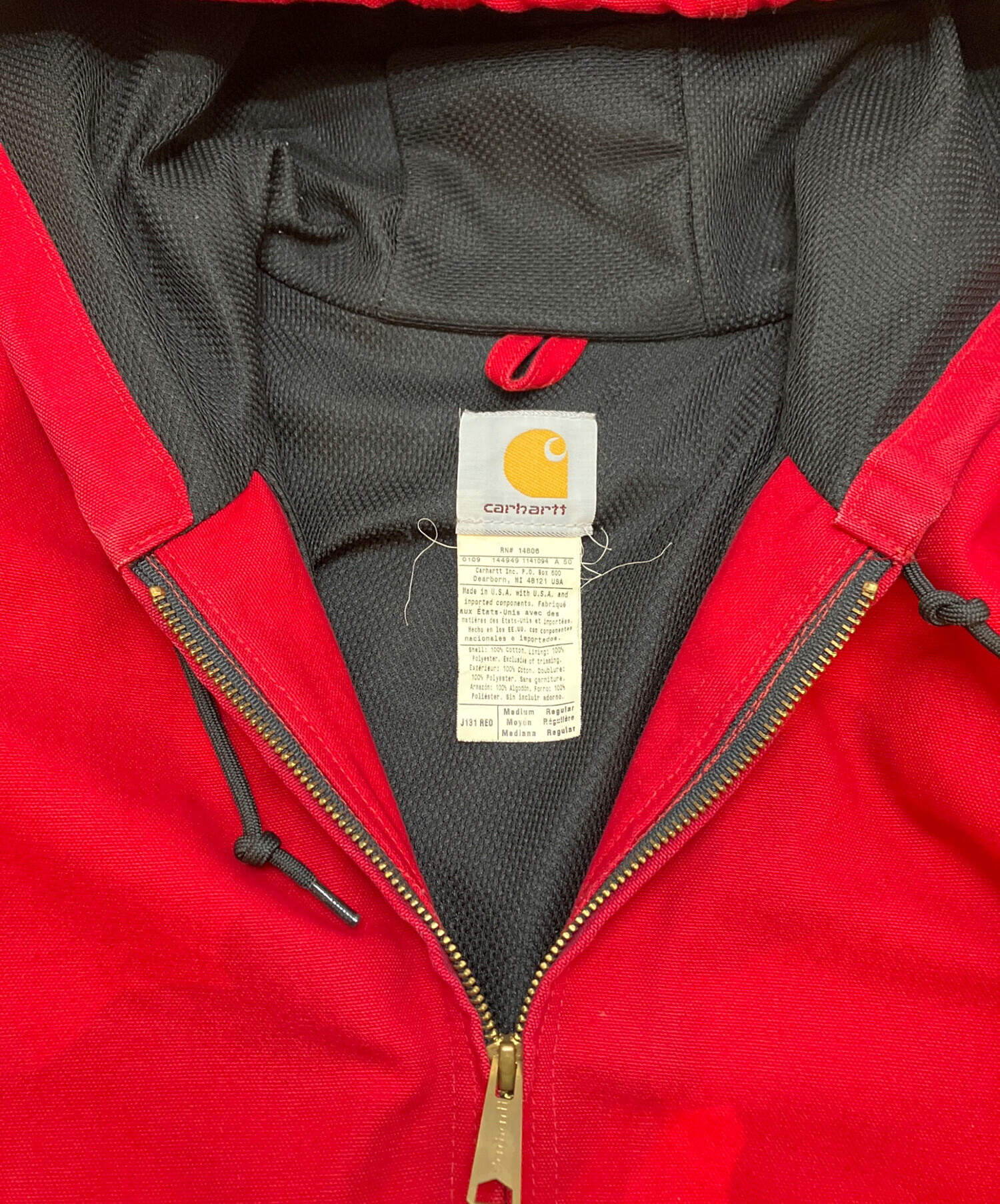 中古・古着通販】CarHartt (カーハート) Active Jacket レッド サイズ