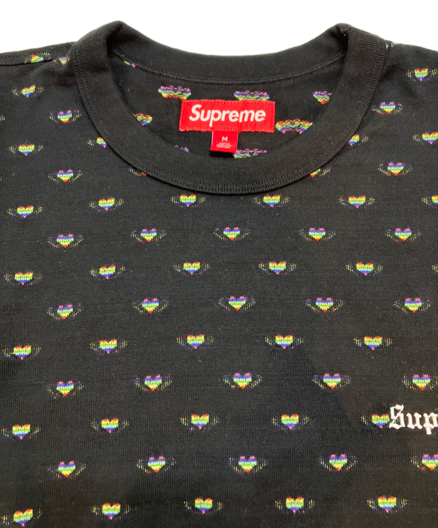 中古・古着通販】Supreme (シュプリーム) hearts intarsia ringer tee