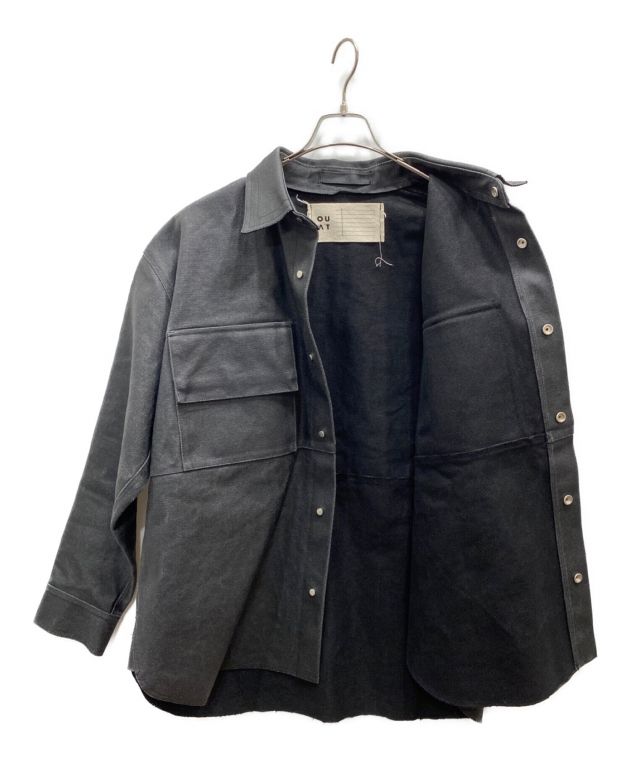 中古・古着通販】OUAT (オーユーエーティー) CPOシャツ ブラック 