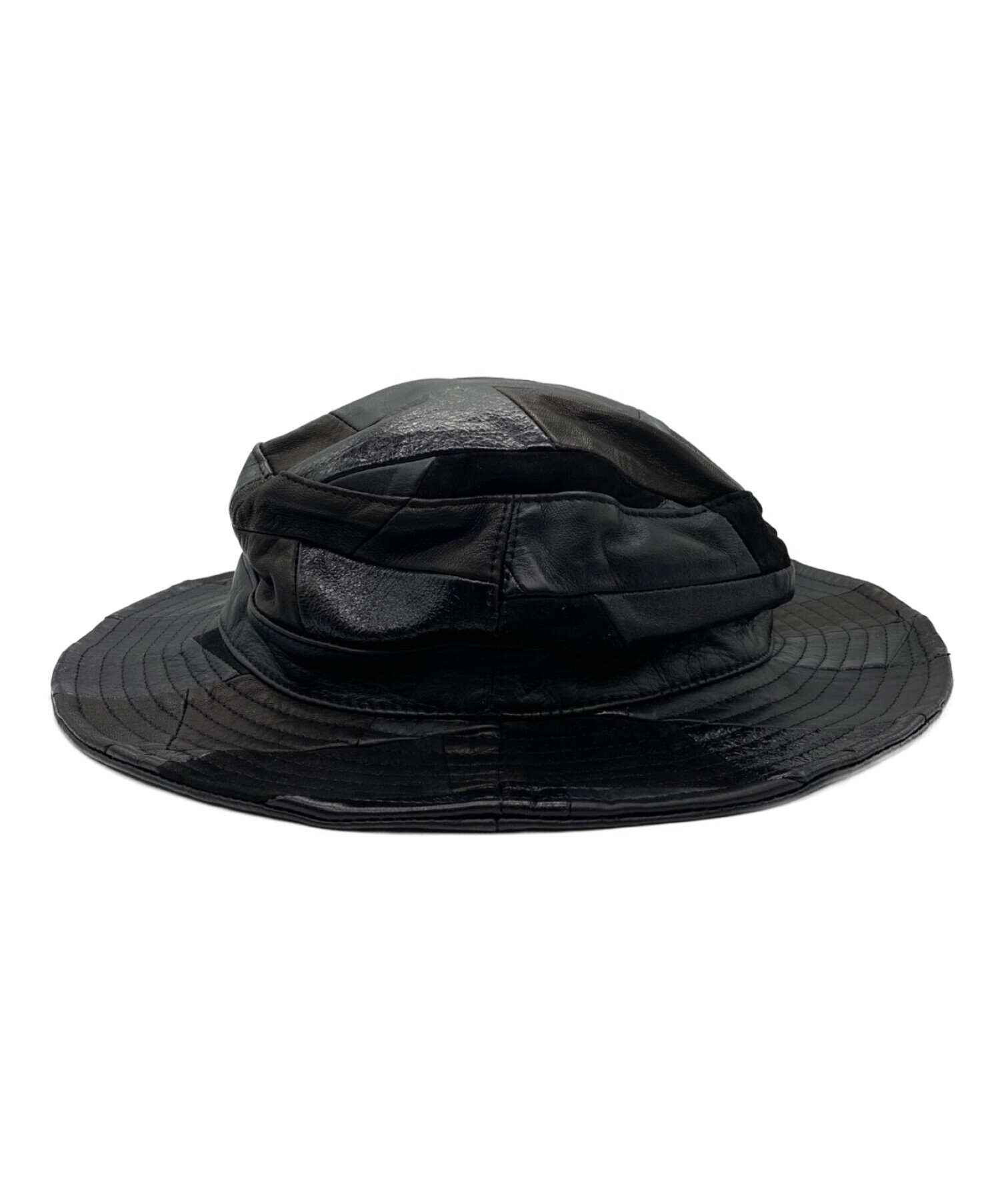 キジマタカユキレザーパッチワークハット