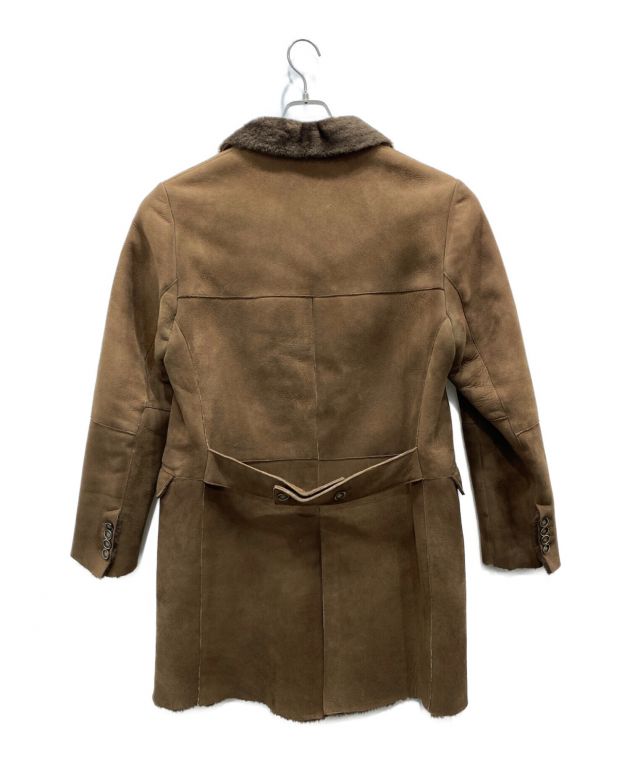 EMMETIエンメティ　ブラウンムートンレザーコート 中古・古着通販】EMMETI (エンメティ) BEAMS (ビームス) MASSIMILIANO