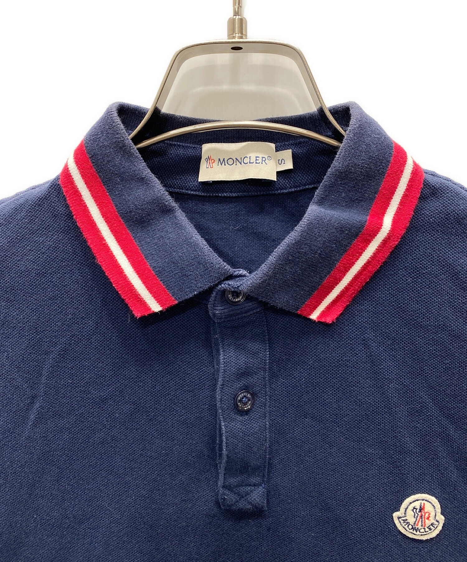 MONCLER ポロシャツ ネイビー 襟ライン 新品 | ヤマダウェブコム