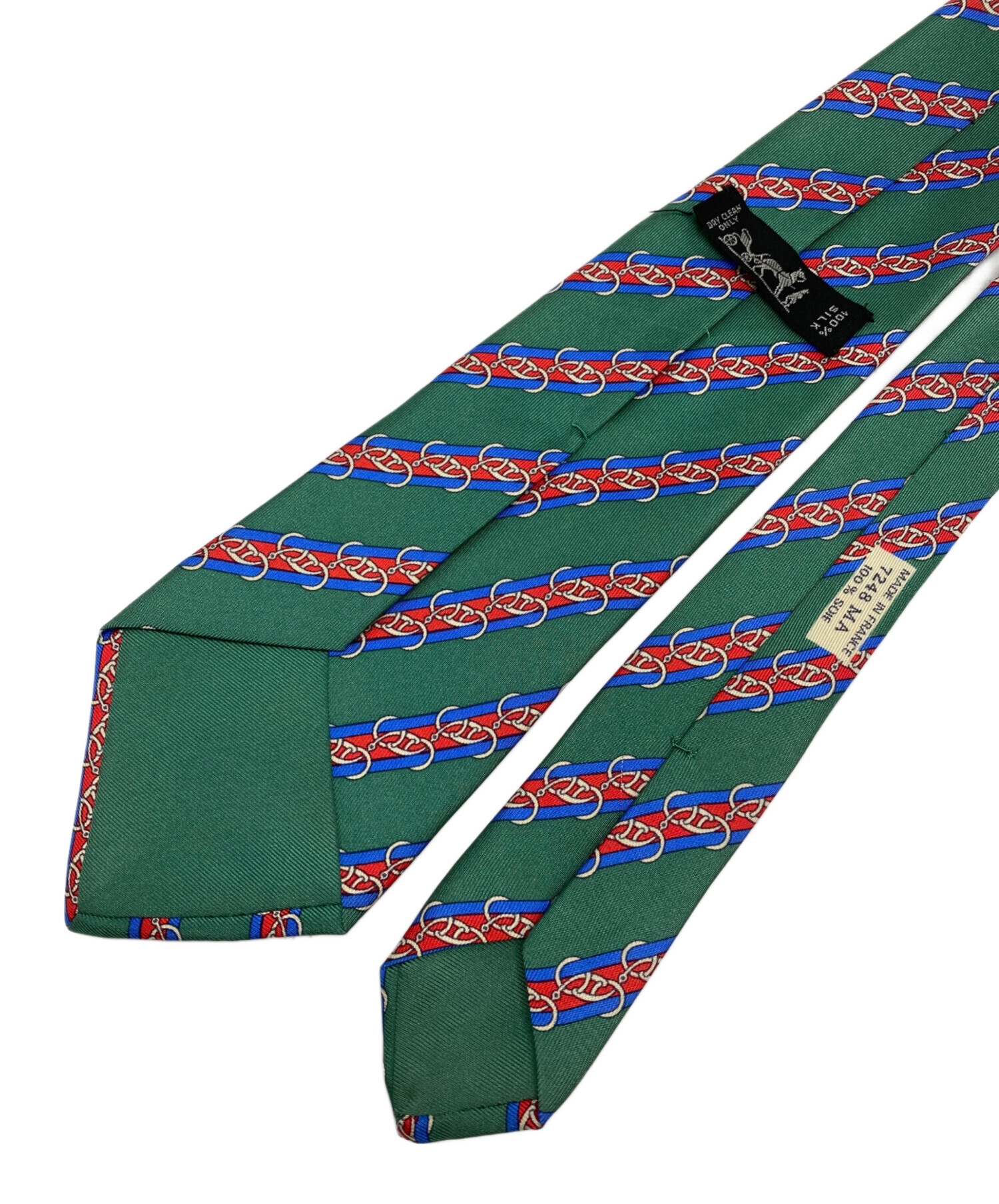 中古・古着通販】HERMES (エルメス) ネクタイ グリーン サイズ:記載