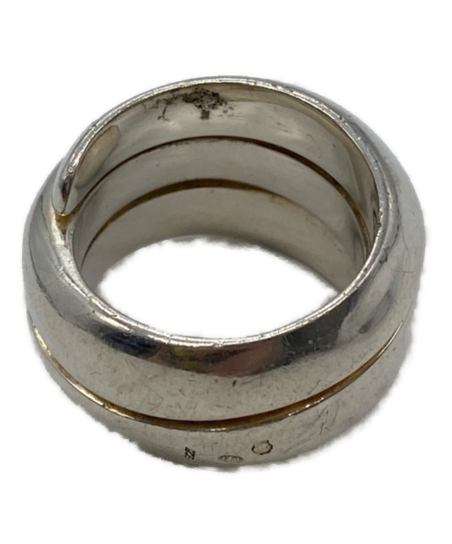 中古・古着通販】CHANEL (シャネル) 3連リング シルバー サイズ:12号