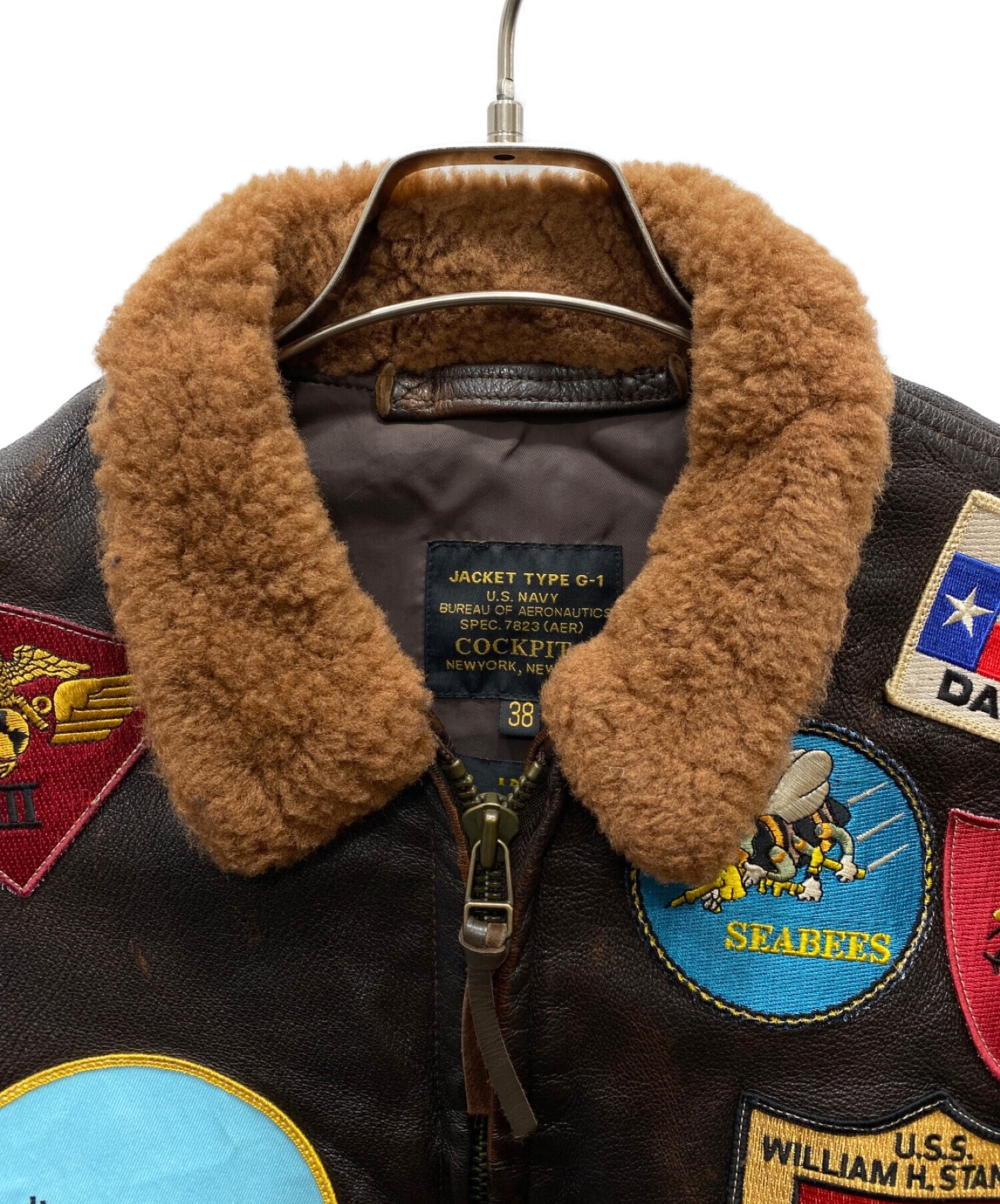 Us navy g1 フライトジャケット 古着 90s 96年製 米軍実物 USN G-1 