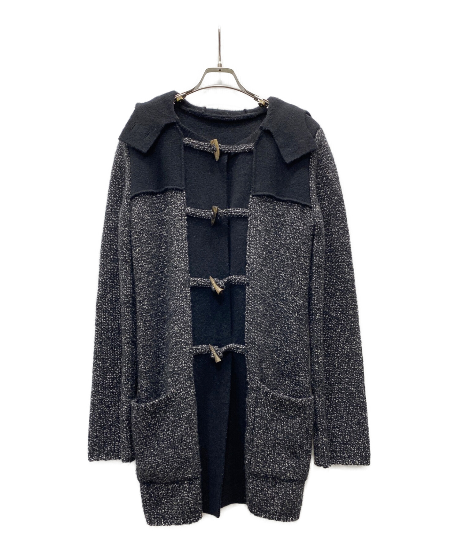 中古・古着通販】FOXEY (フォクシー) カシミヤニットコート ブラック 
