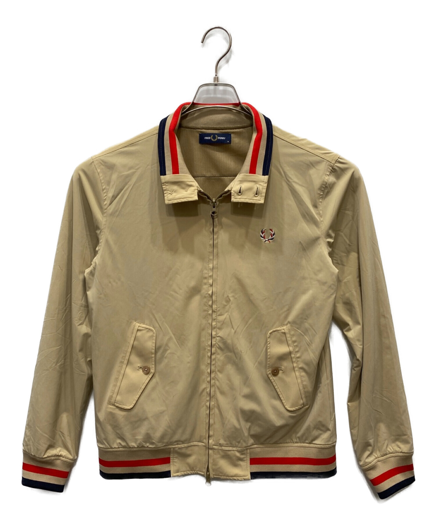 FRED PERRY ベージュジャケット Mサイズ