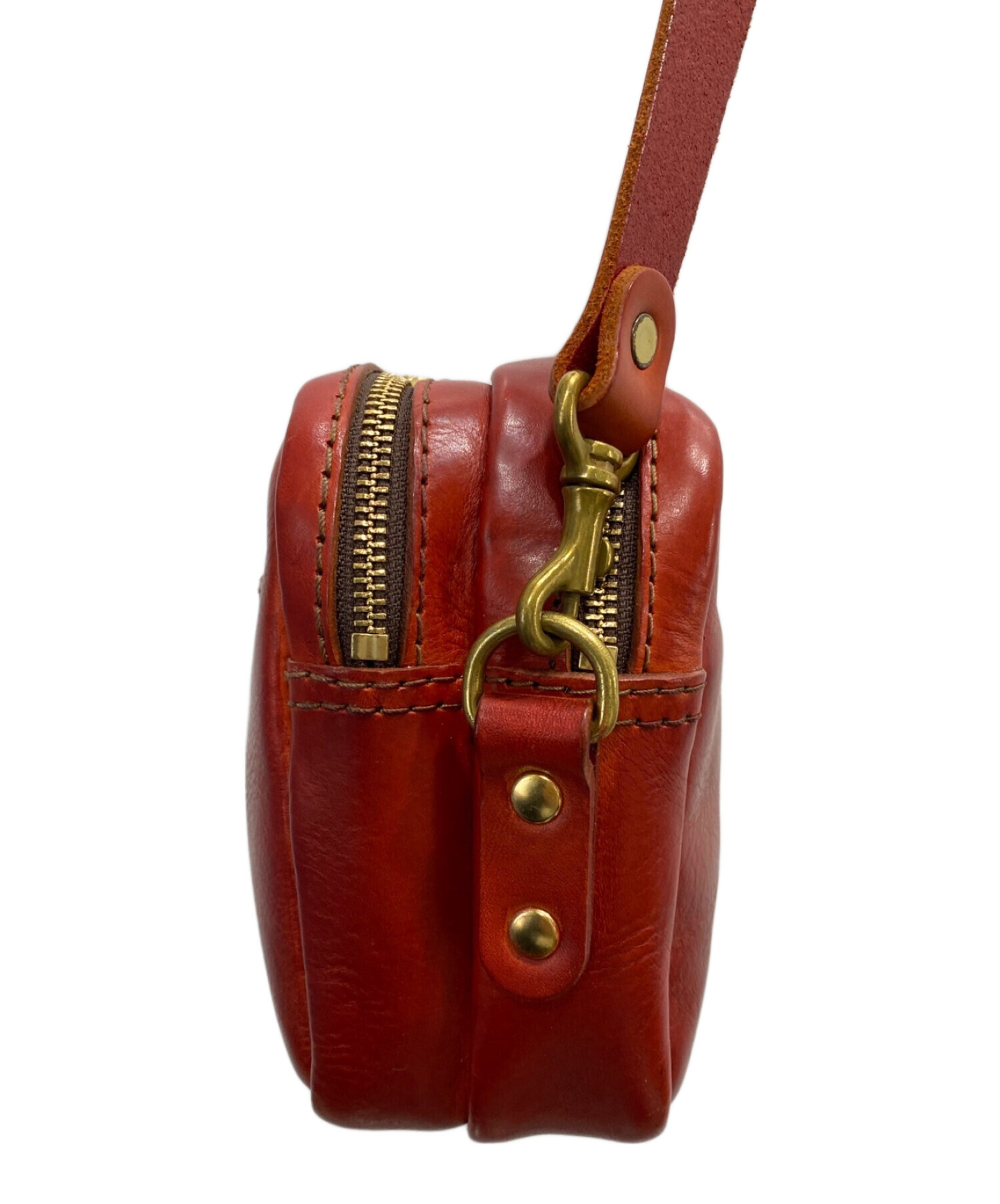 HERZ ヘルツ レザーバッグ レッド