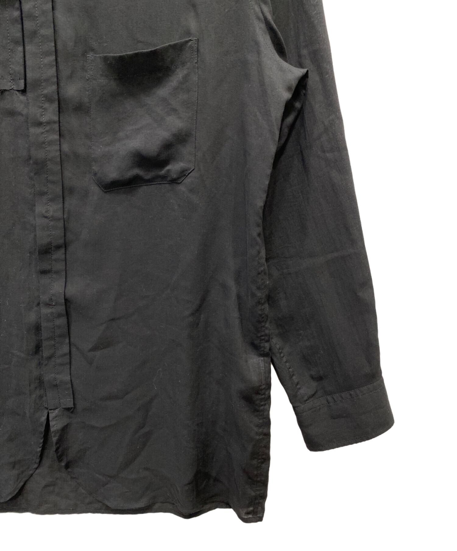 中古・古着通販】Y's (ワイズ) CELLULOSE LAWN TAPE SNAP SHIRT