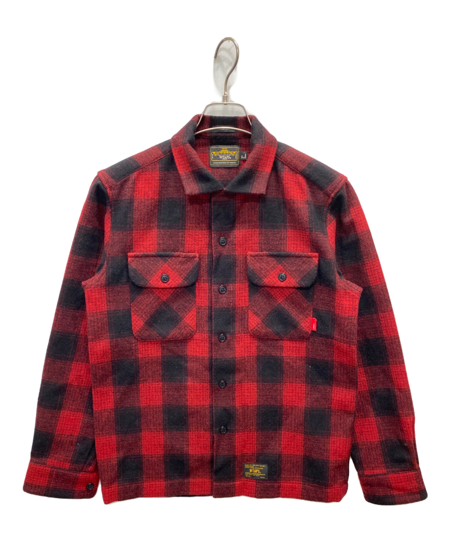 Wtaps UNION SHIRTS バッファローチェックネルシャツ レッドM WTAPS