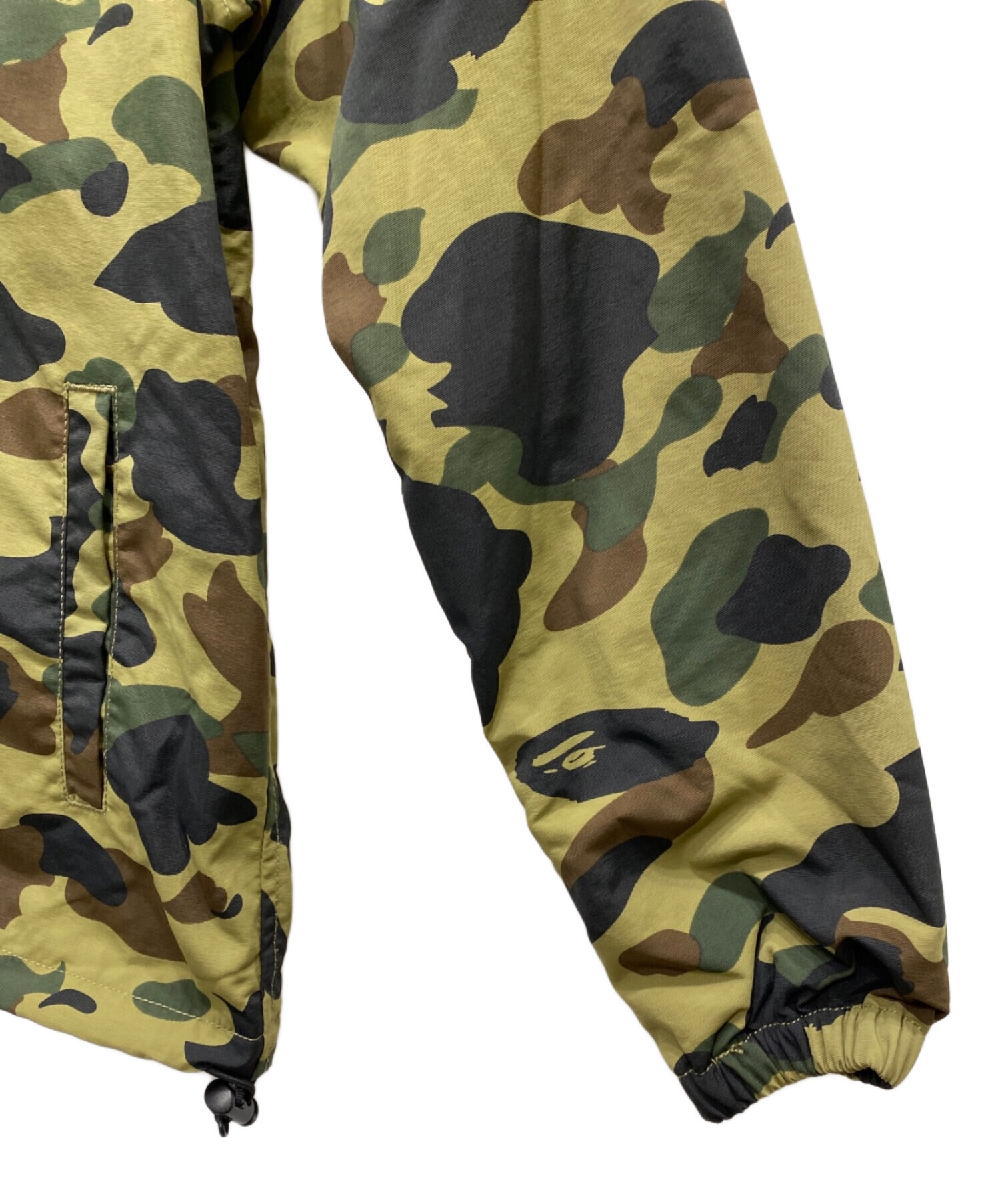 s*a様 A BATHING APE 迷彩柄 フルジップジャケット ホワイト A BATHING 