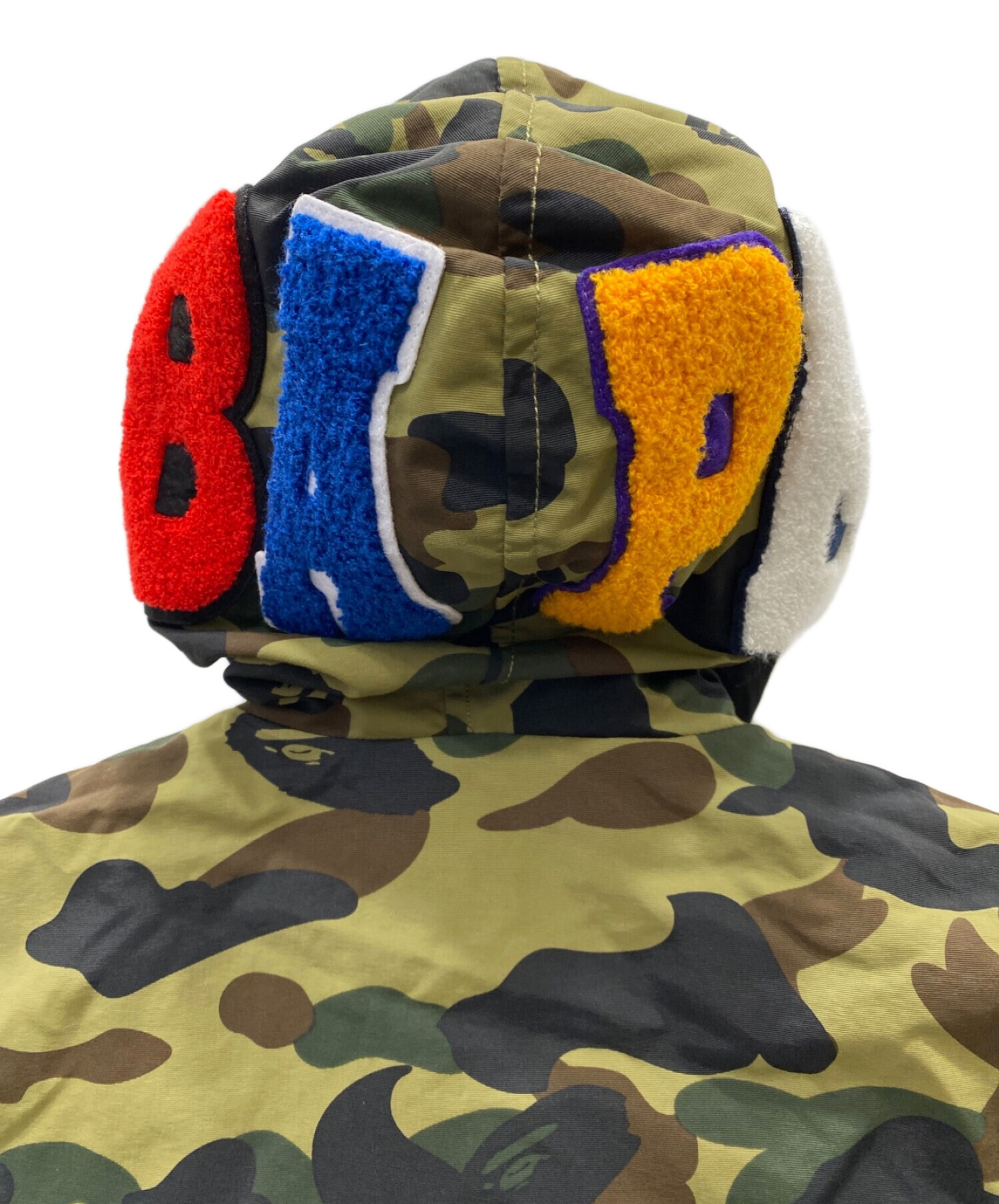 s*a様 A BATHING APE 迷彩柄 フルジップジャケット ホワイト A BATHING 