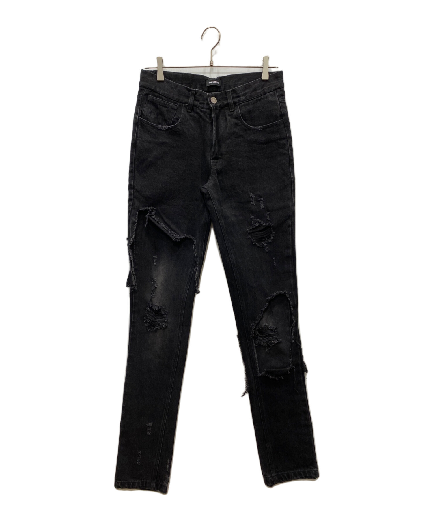 Y*a様 値下げ　Raf Simons ss23デストロイジーンズ未使用タグ付き 中古・古着通販】RAF SIMONS (ラフシモンズ) DESTROYED DENIM PANTS
