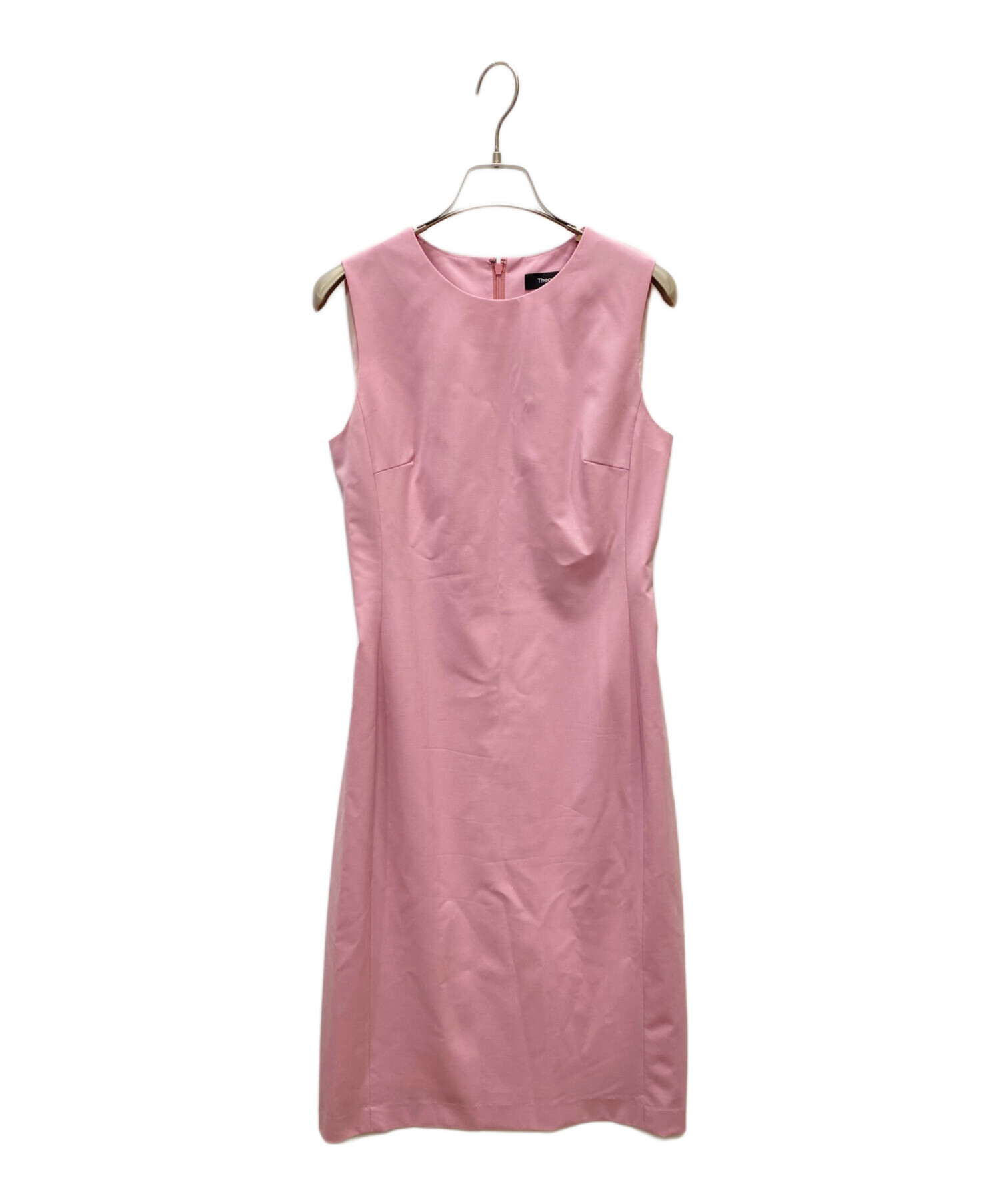 中古・古着通販】theory (セオリー) ノースリーブワンピース ピンク