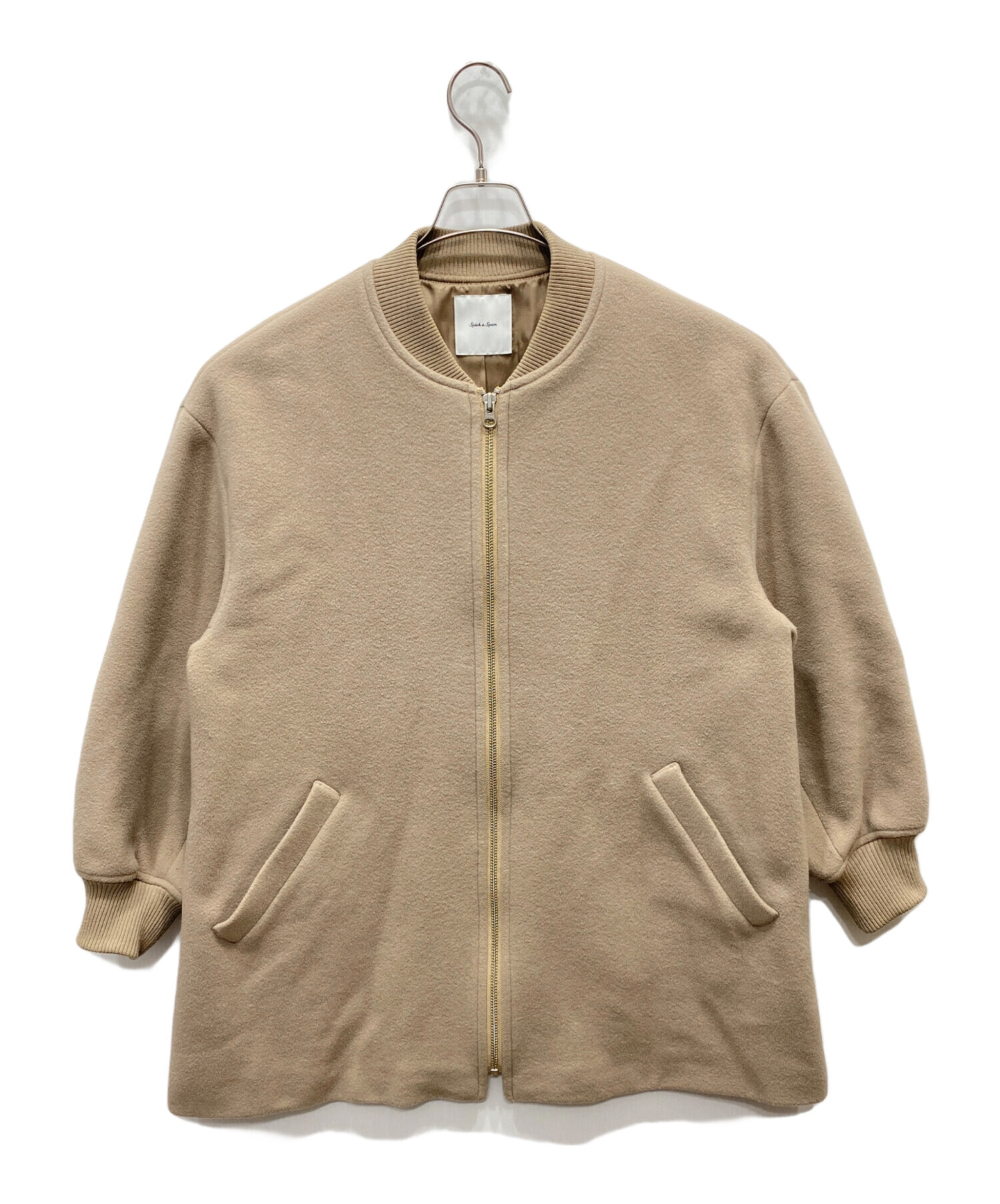 Spick and Span W/NyZIPコート ネイビー　38 Spick and Span W/NyZIPコート ネイビー 38 スピックアンドスパン W