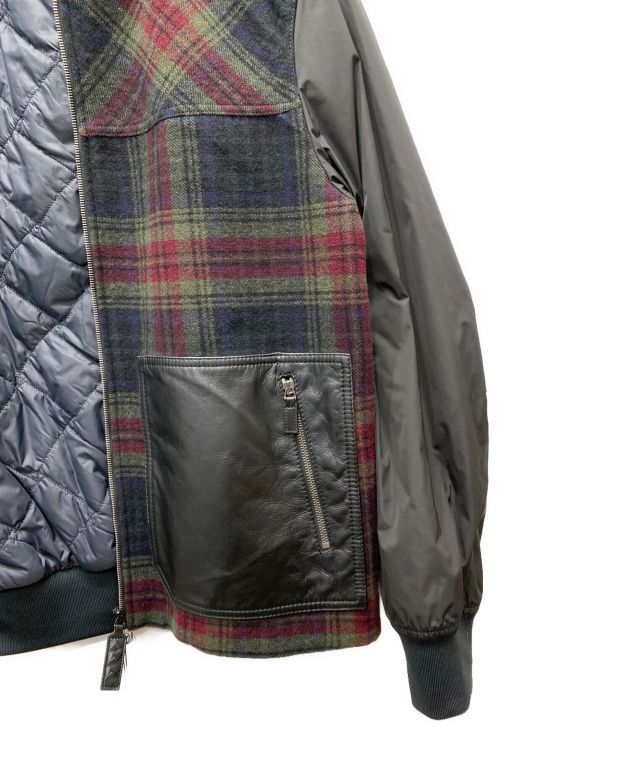 中古・古着通販】BOTTEGA VENETA (ボッテガベネタ) レザー切替中綿 