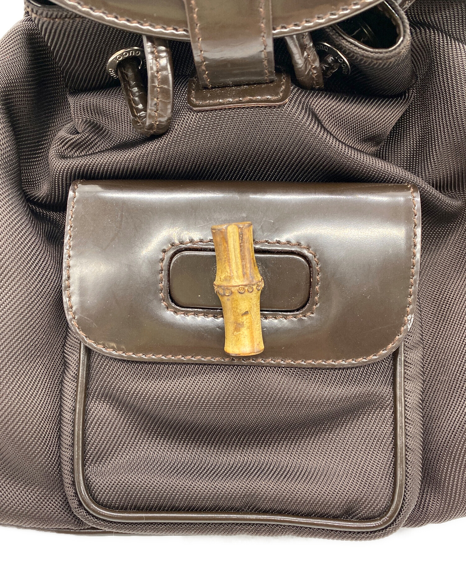 中古・古着通販】GUCCI (グッチ) バンブー リュック・デイパック