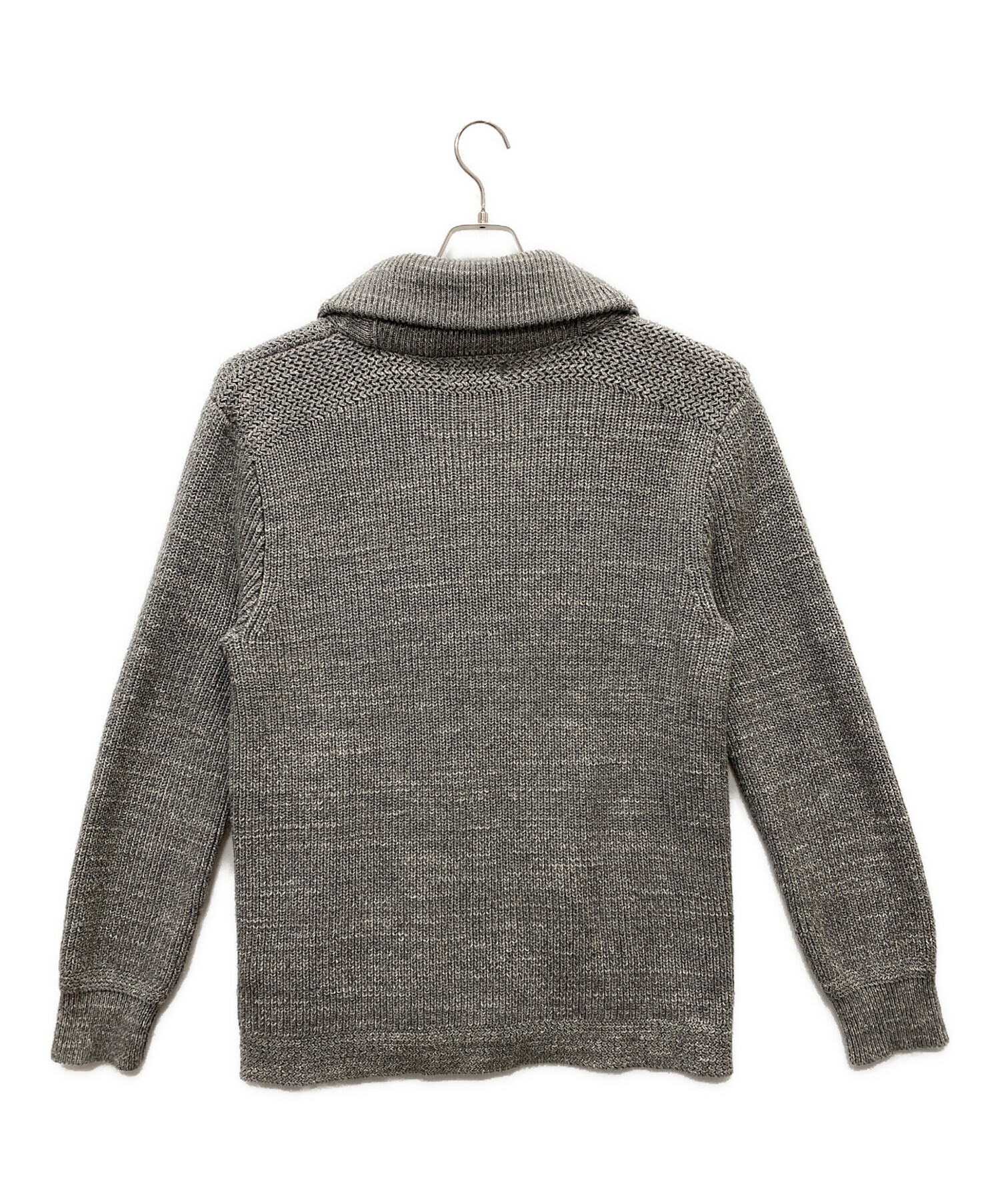 希少 ポロラルフローレン　ショールカラーカーディガン　厚手　グレー　現行　4XB 中古・古着通販】POLO RALPH LAUREN (ポロ・ラルフローレン) ショール