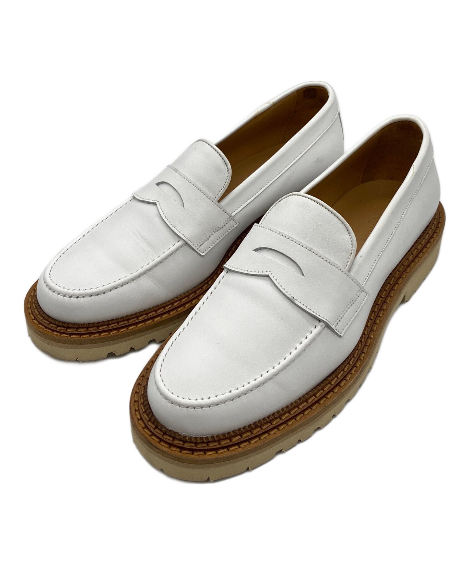 新品　ユナイテッドアローズ　ホワイト 中古・古着通販】UNITED ARROWS (ユナイテッドアローズ) ローファー