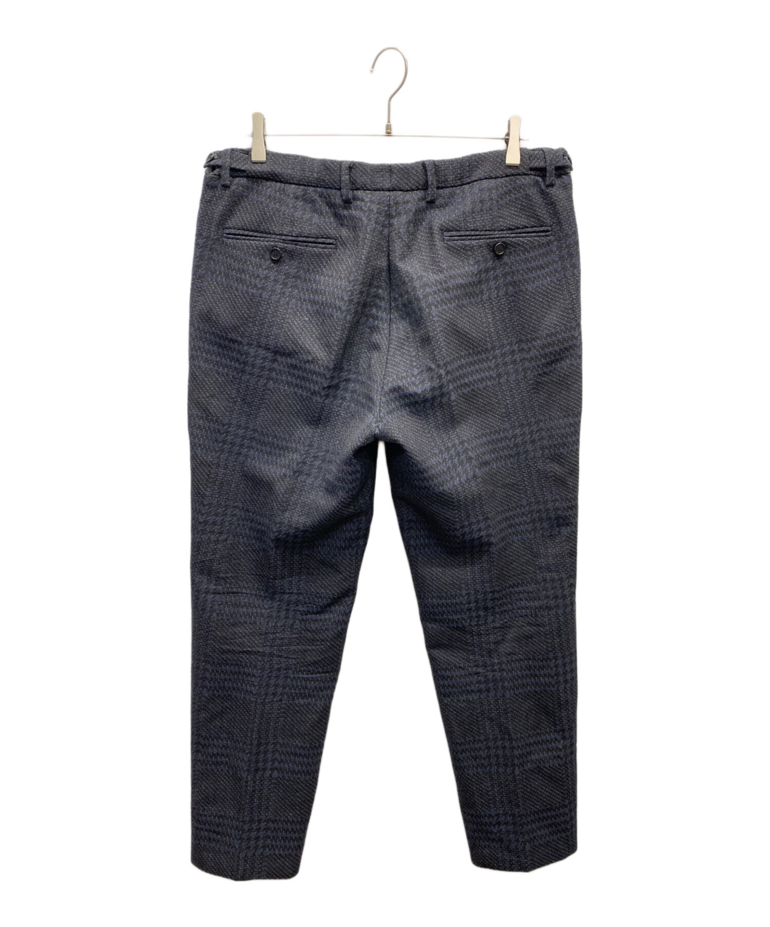 中古・古着通販】FENDI (フェンディ) 総柄タックパンツ ネイビー