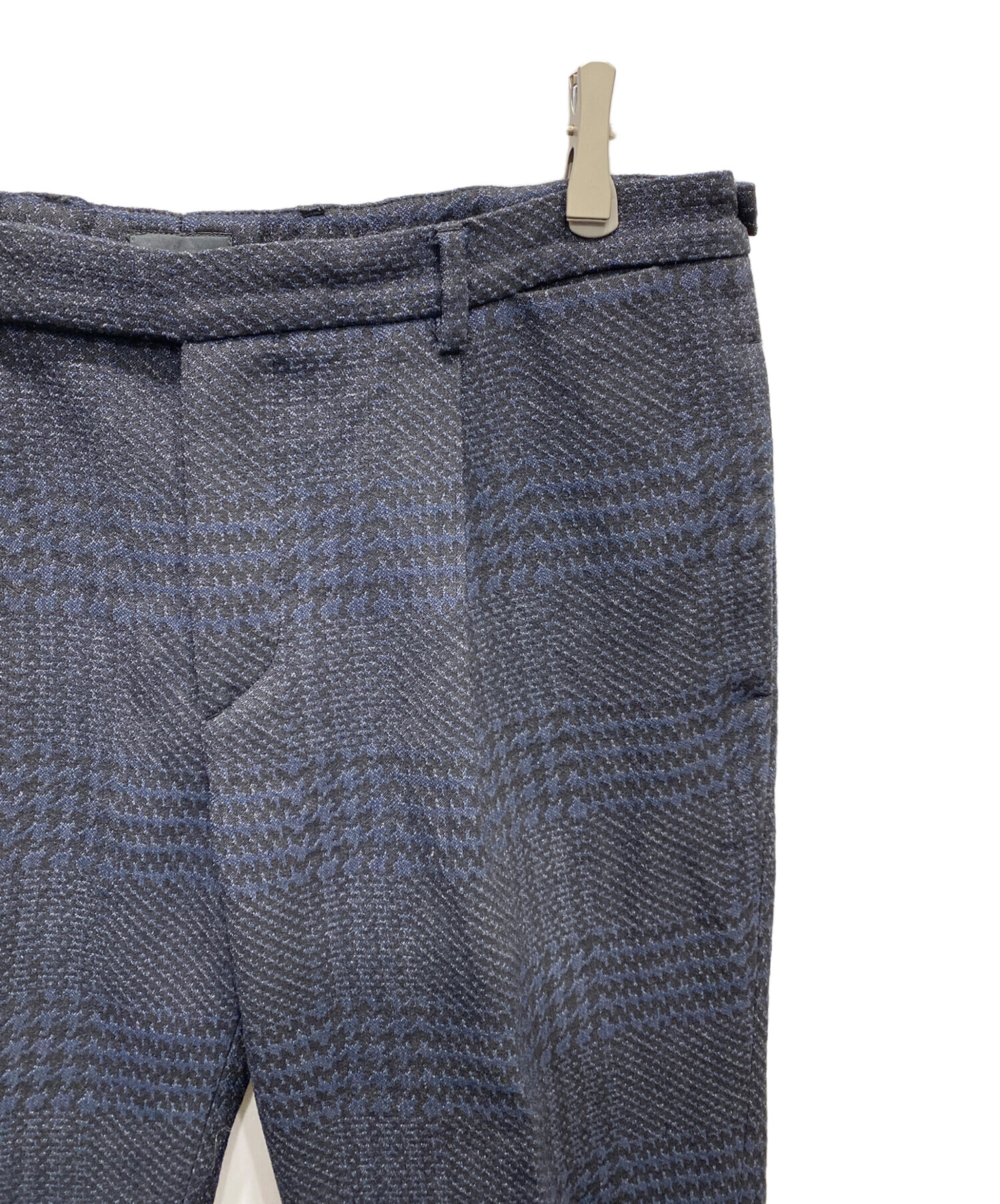 中古・古着通販】FENDI (フェンディ) 総柄タックパンツ ネイビー