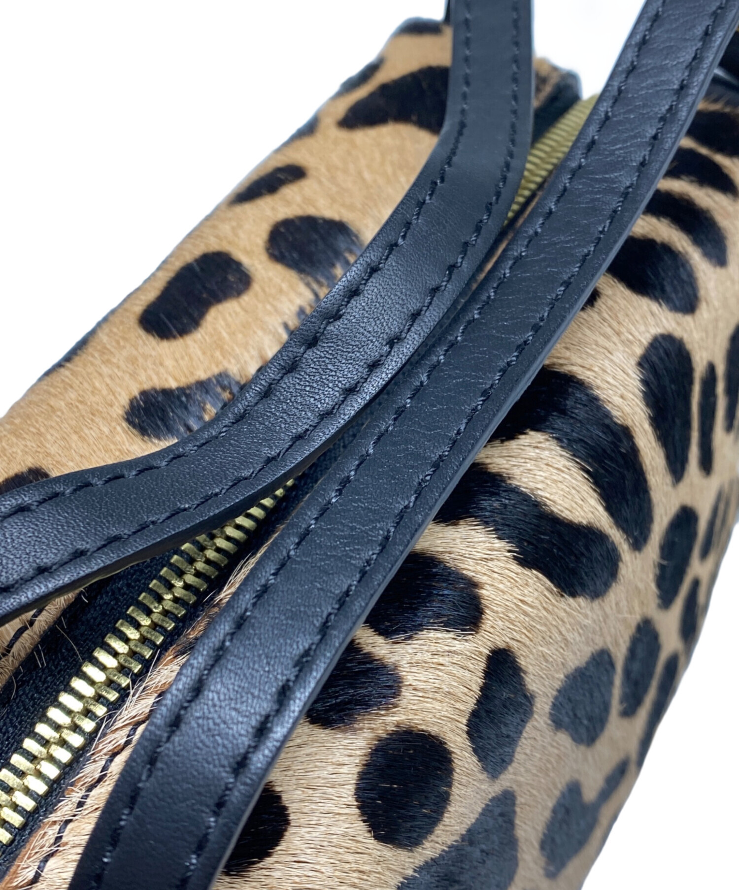 未使用　Gianni Chiarini アリファM レオパード バッグ　ハラコ ジャンニキアリーニ アリファM 2way ショルダーバッグ ハラコ