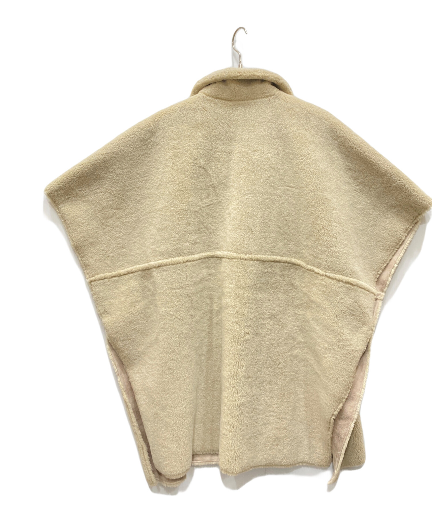 中古・古着通販】AMERI (アメリ) REVERSIBLE BOA PONCHO COAT ベージュ