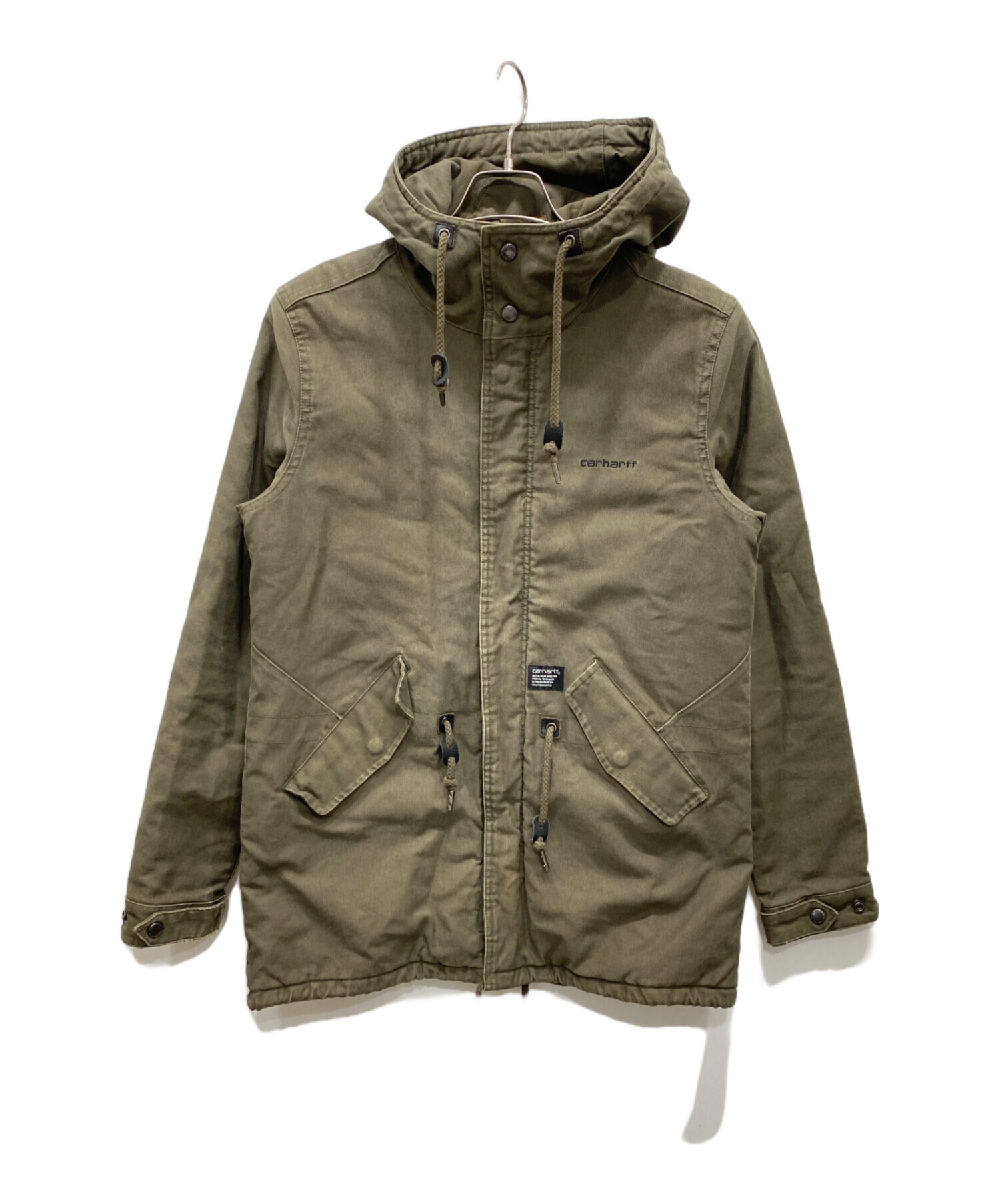 USA製 Carhartt コーデュロイ襟 フェードカーキ 極厚生地 ジャケット USA製 Carhartt コーデュロイ襟 フェードカーキ 極厚生地 ジャケット