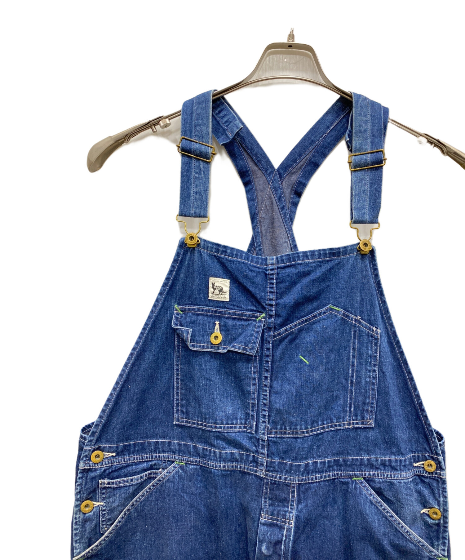 tcbジーンズ ブラックキャットオーバーオール サイズ38 中古・古着通販