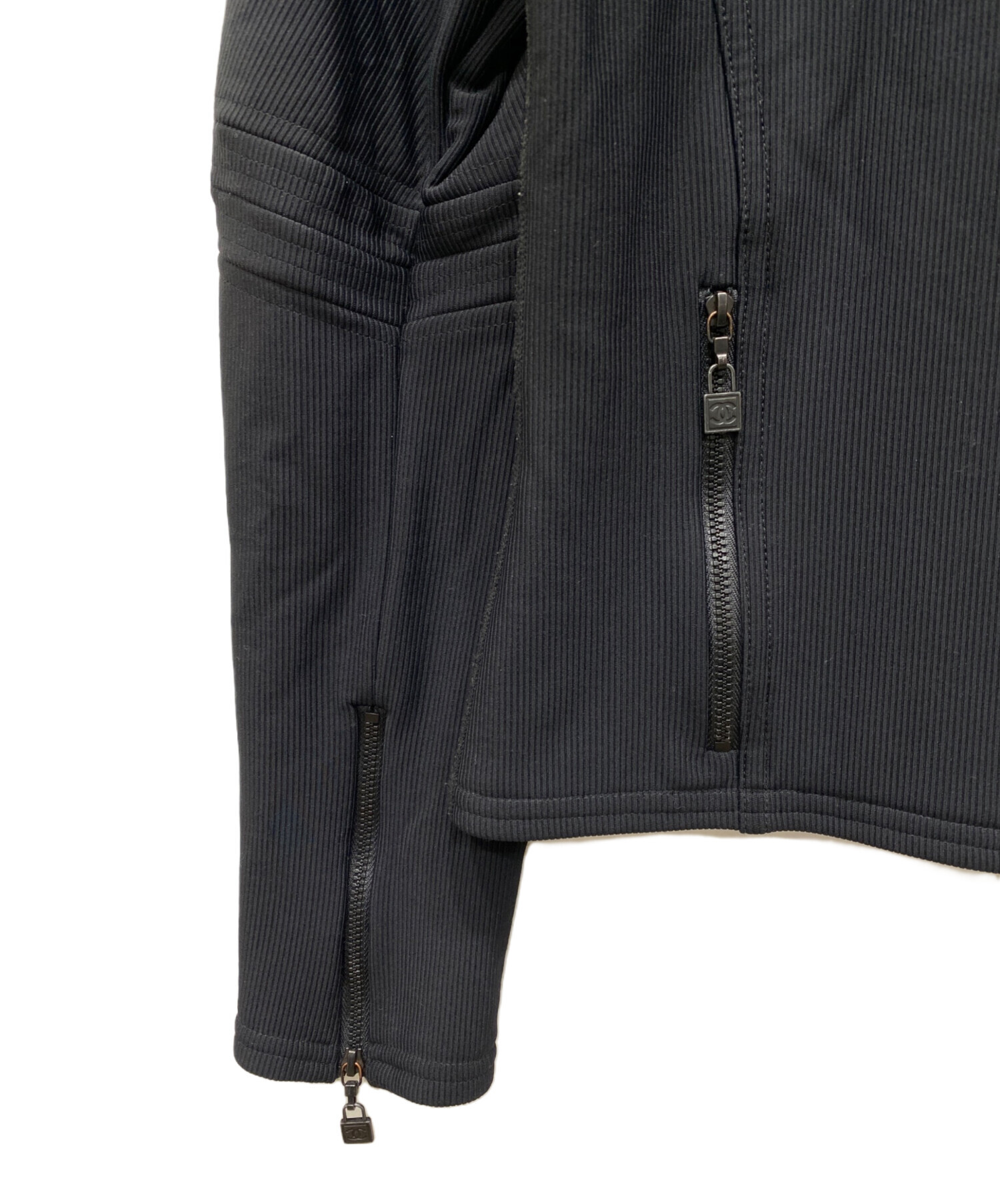 中古・古着通販】CHANEL (シャネル) サイドラインジップアップブルゾン