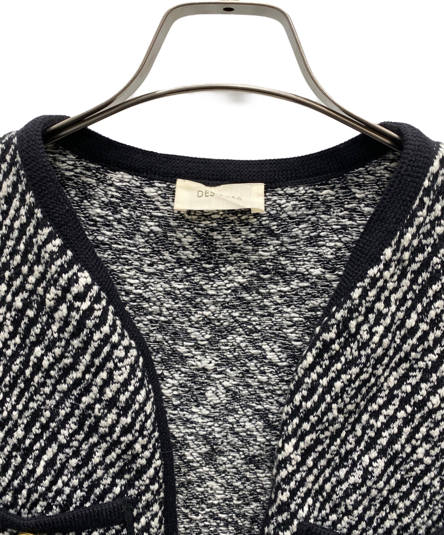 中古・古着通販】DES PRES (デ プレ) インレーカルゼ フロントオープン