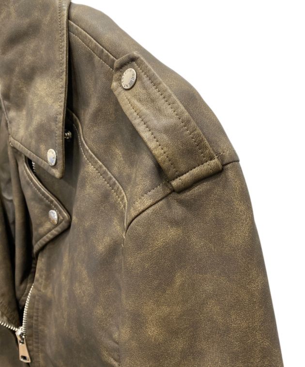 中古・古着通販】ACLENT (アクレント) ライダースジャケット ブラウン