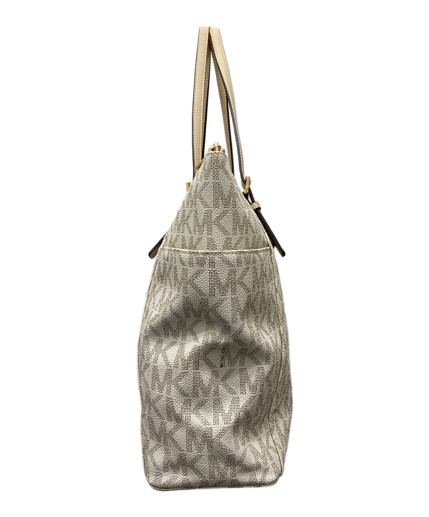 ★マイケルコース★トートバッグ★ベージュ★ポッケたくさん マイケルコース MICHAEL KORS バッグ トートバッグ