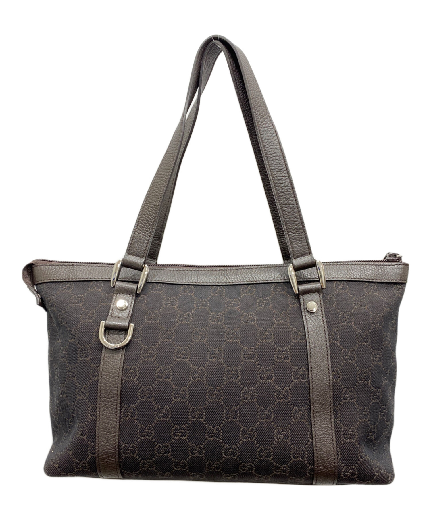 中古・古着通販】GUCCI (グッチ) GG柄キャンバストートバッグ ダーク 