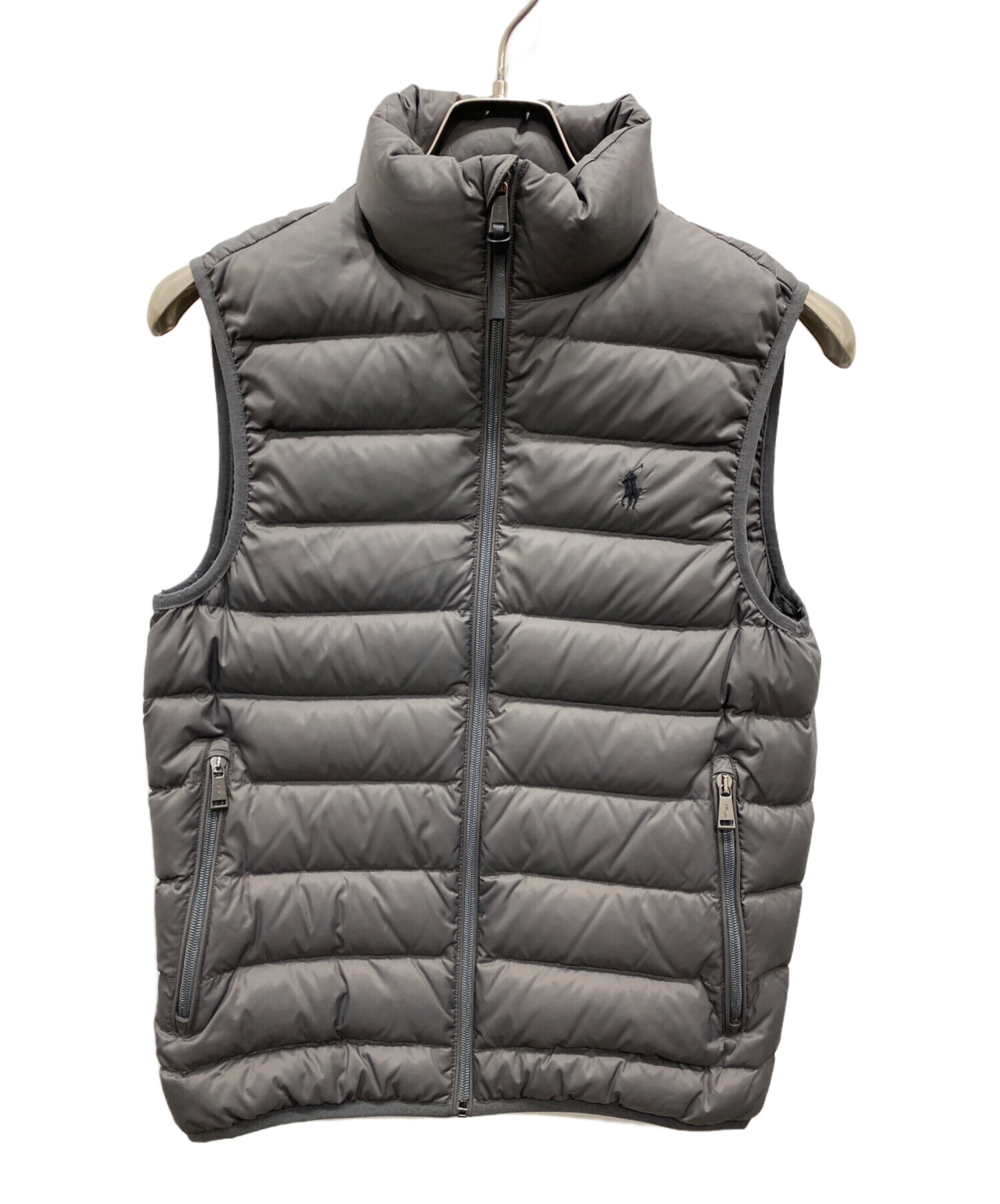 正規品　POLO RALPHLAUREN グレー ダウンベスト レディース 中古・古着通販】POLO RALPH LAUREN (ポロ・ラルフローレン) ダウン