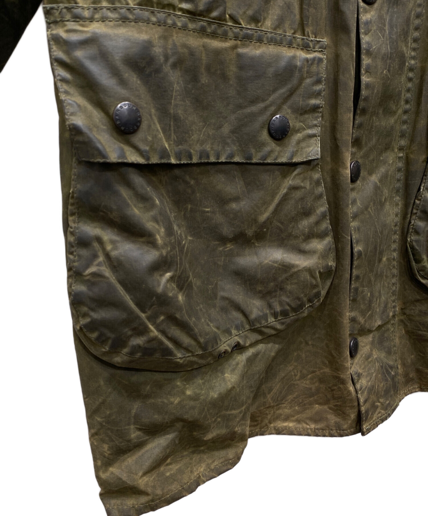 中古・古着通販】Barbour (バブアー) ボーダー オイルドジャケット