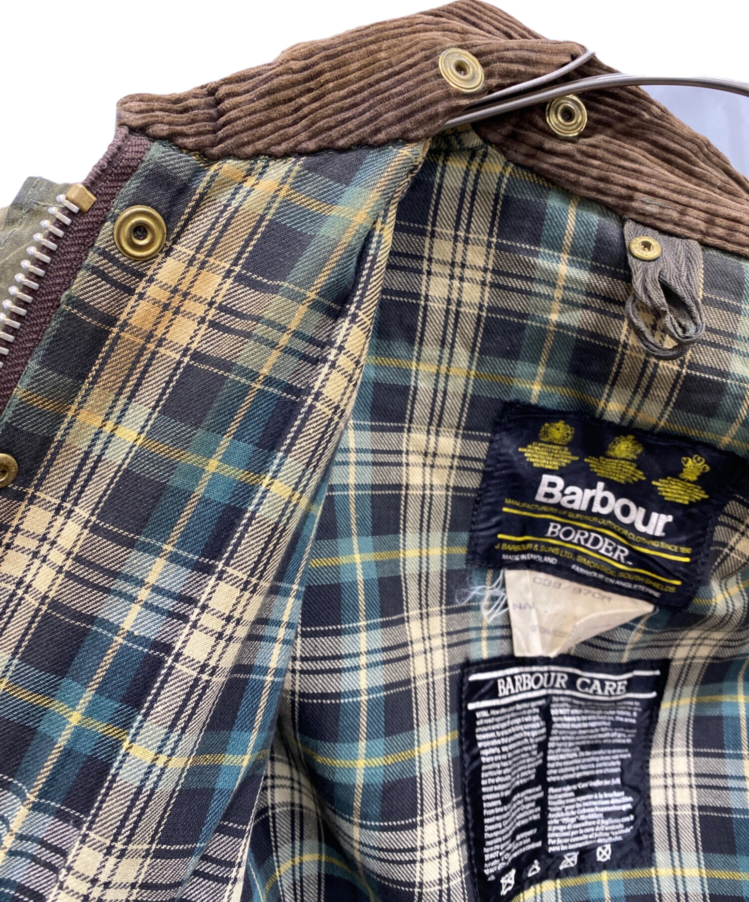 中古・古着通販】Barbour (バブアー) ボーダー オイルドジャケット