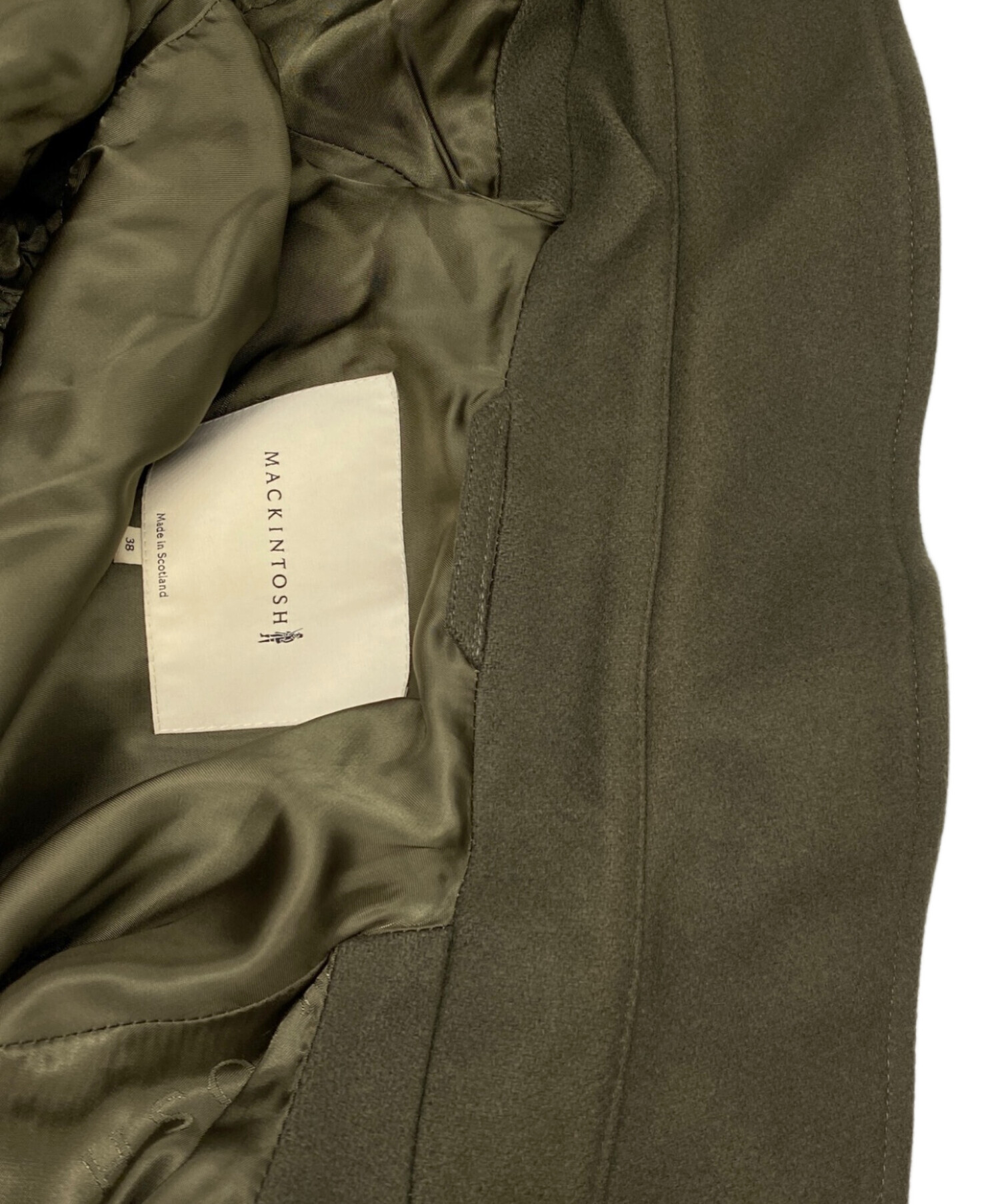 MACKINTOSH トレンチコート サイズ38 オリーブ 中古・古着通販】MACKINTOSH (マッキントッシュ) ウール トレンチ