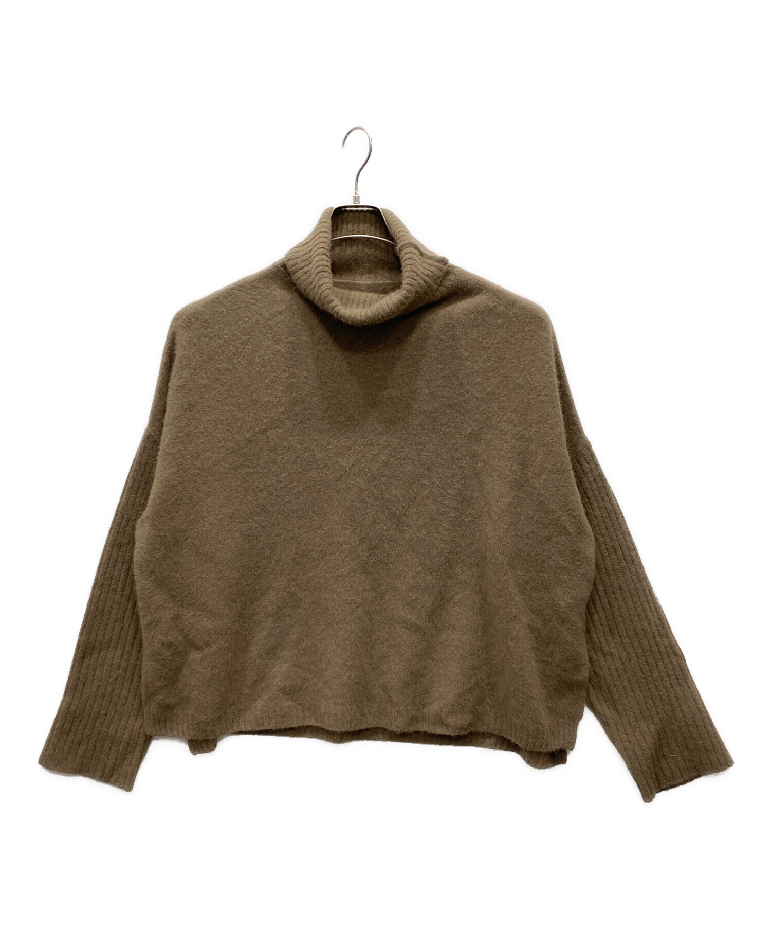 Spick & Span フォックスウールロングリブタートルプルオーバー