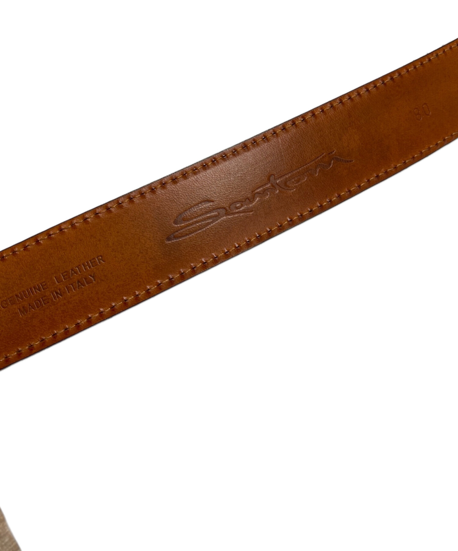 中古・古着通販】Santoni (サントーニ) レザーベルト ブラック