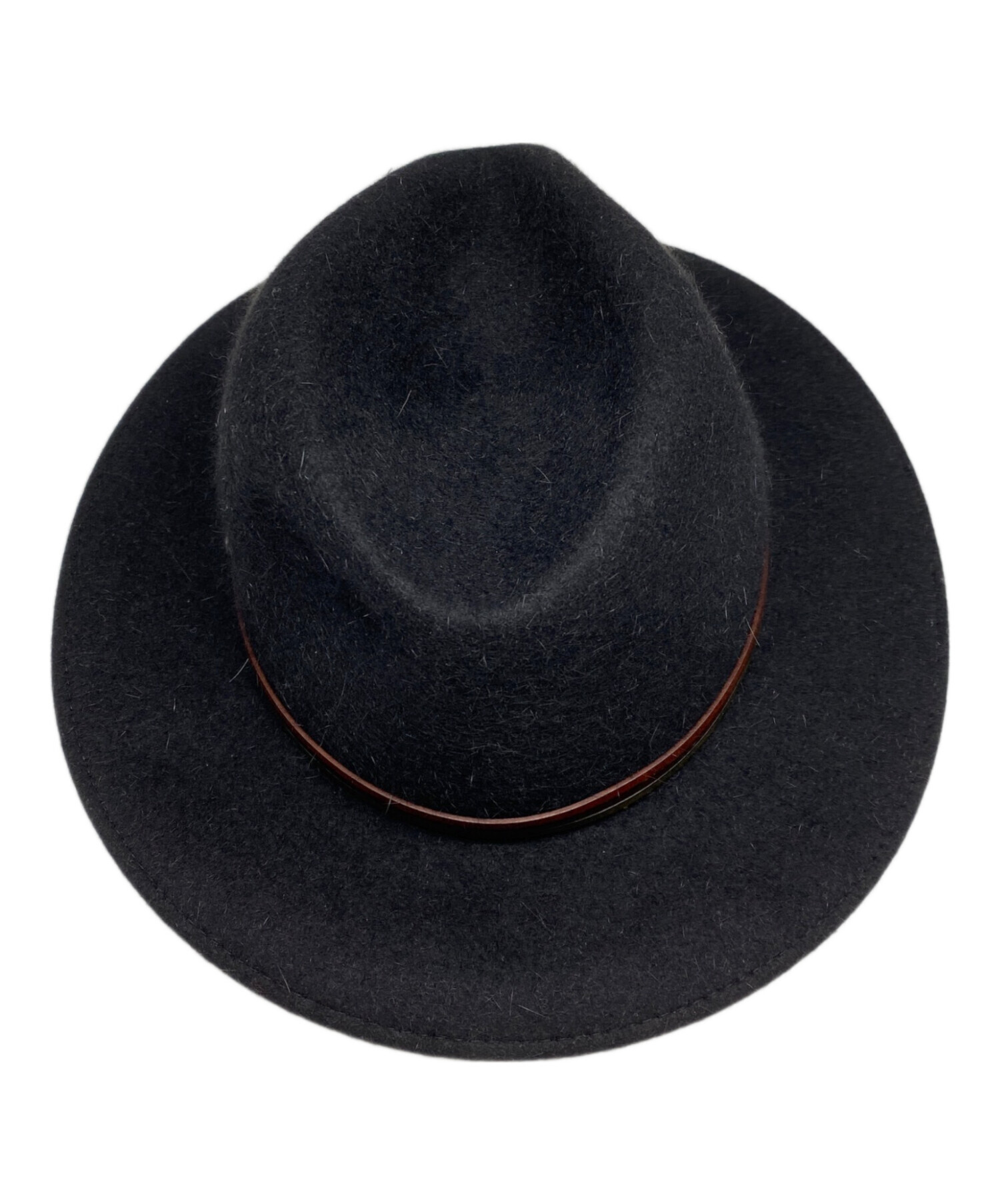 中古・古着通販】BORSALINO (ボルサリーノ) 中折れハット ブラック