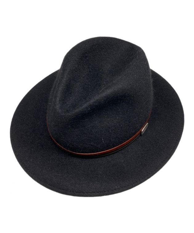 中古・古着通販】BORSALINO (ボルサリーノ) 中折れハット ブラック