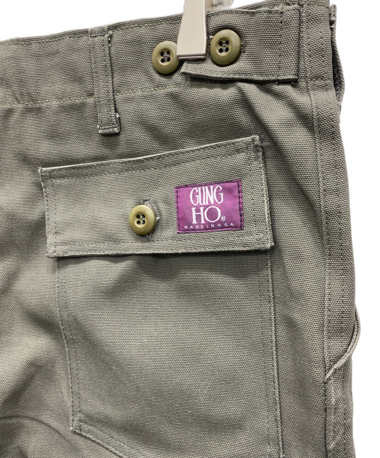 中古・古着通販】GUNG HO (ガンホー) ベイカーパンツ グレー サイズ