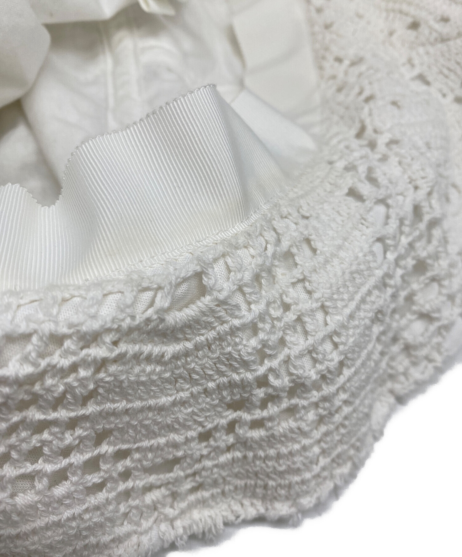 【新品未使用】コムデギャルソン　バケットハット　　レース　白 中古・古着通販】COMME des GARCONS SHIRT (コムデギャルソンシャツ
