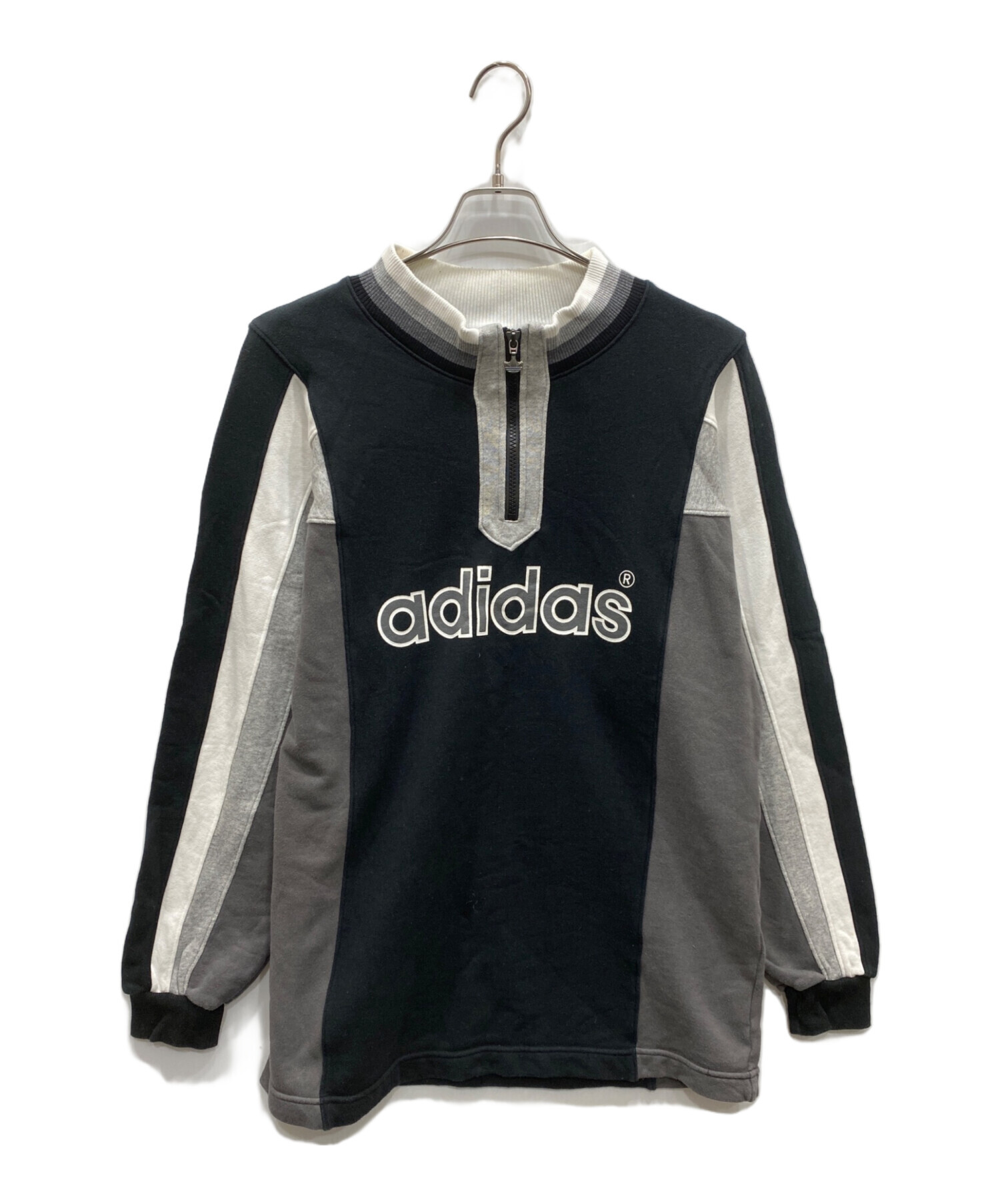 中古・古着通販】adidas (アディダス) ハーフジップスウェット