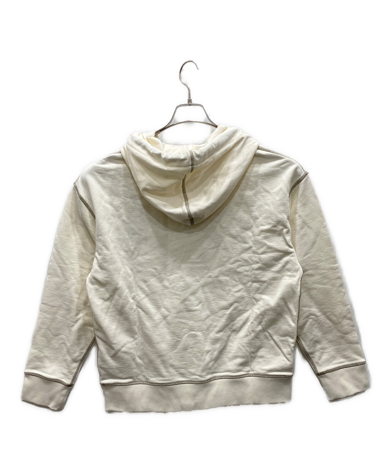 中古・古着通販】MONCLER (モンクレール) ロゴパーカー ホワイト 