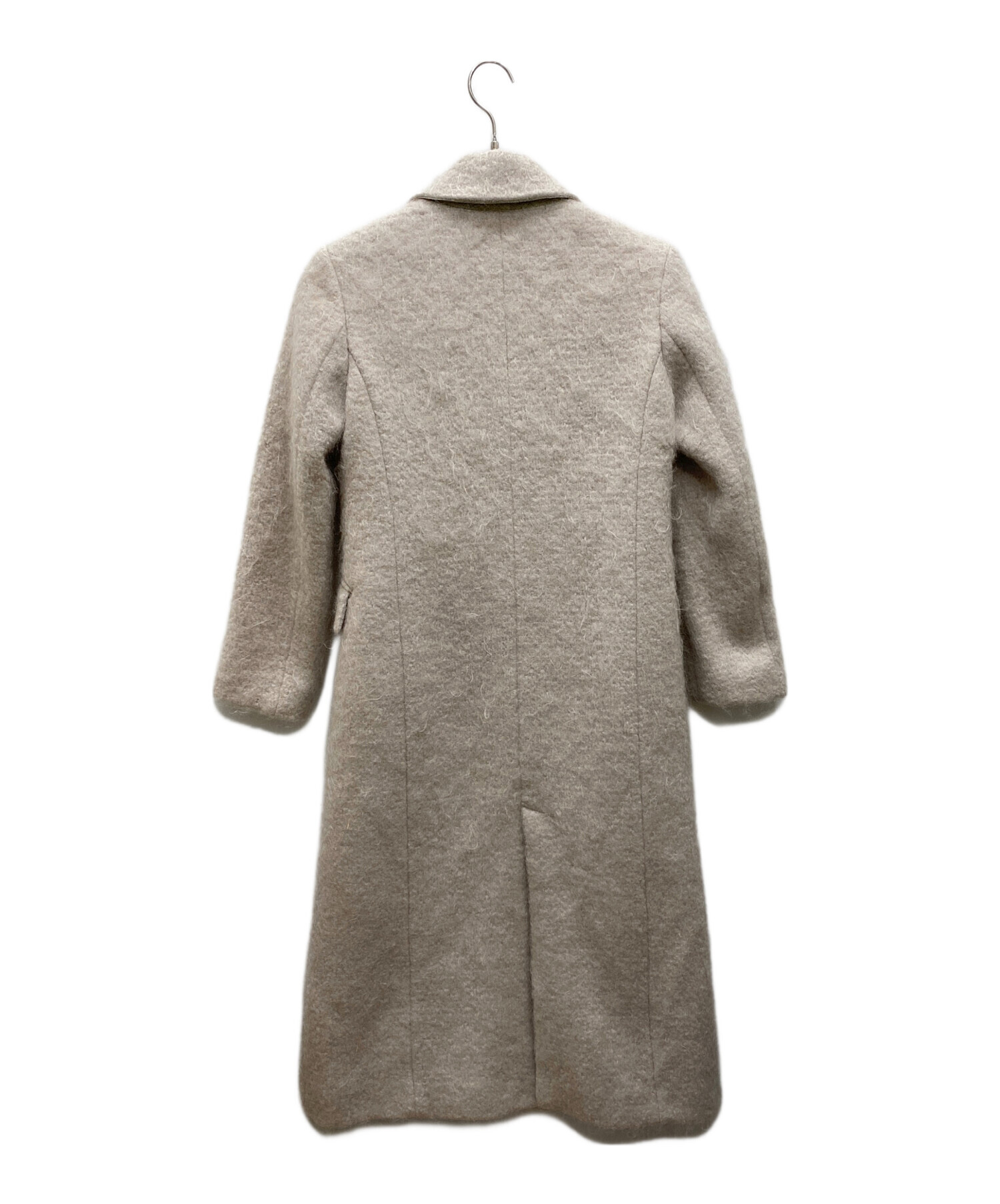 【未使用】 FRAY I.D ダブルブレスト シャギー ロング コート ベージュ セール！ダブルブレストシャギーコート | FRAY I.D | ショップブログ